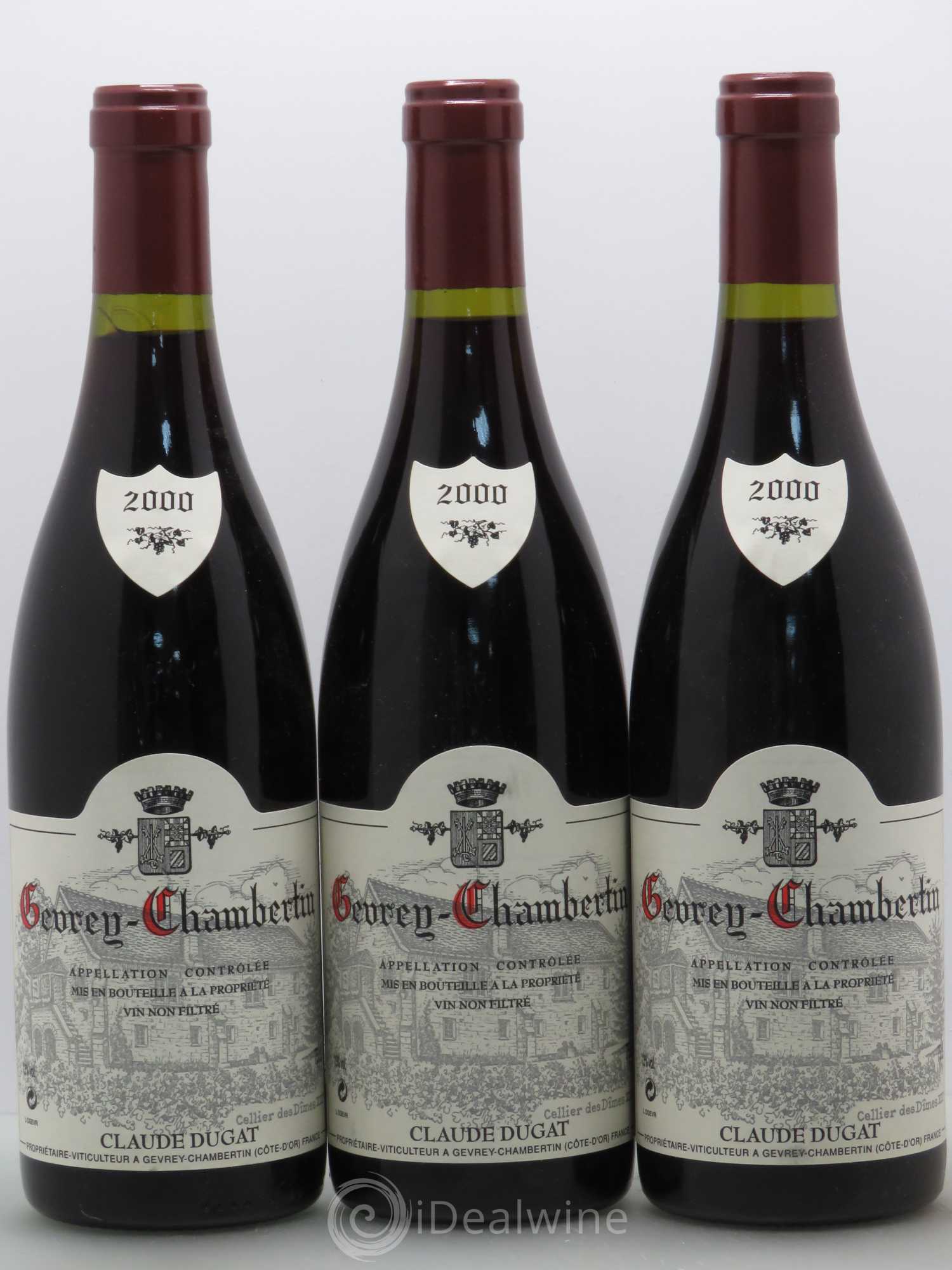 Gevrey-Chambertin Claude Dugat 2000 - Lot de 3 bouteilles - 0