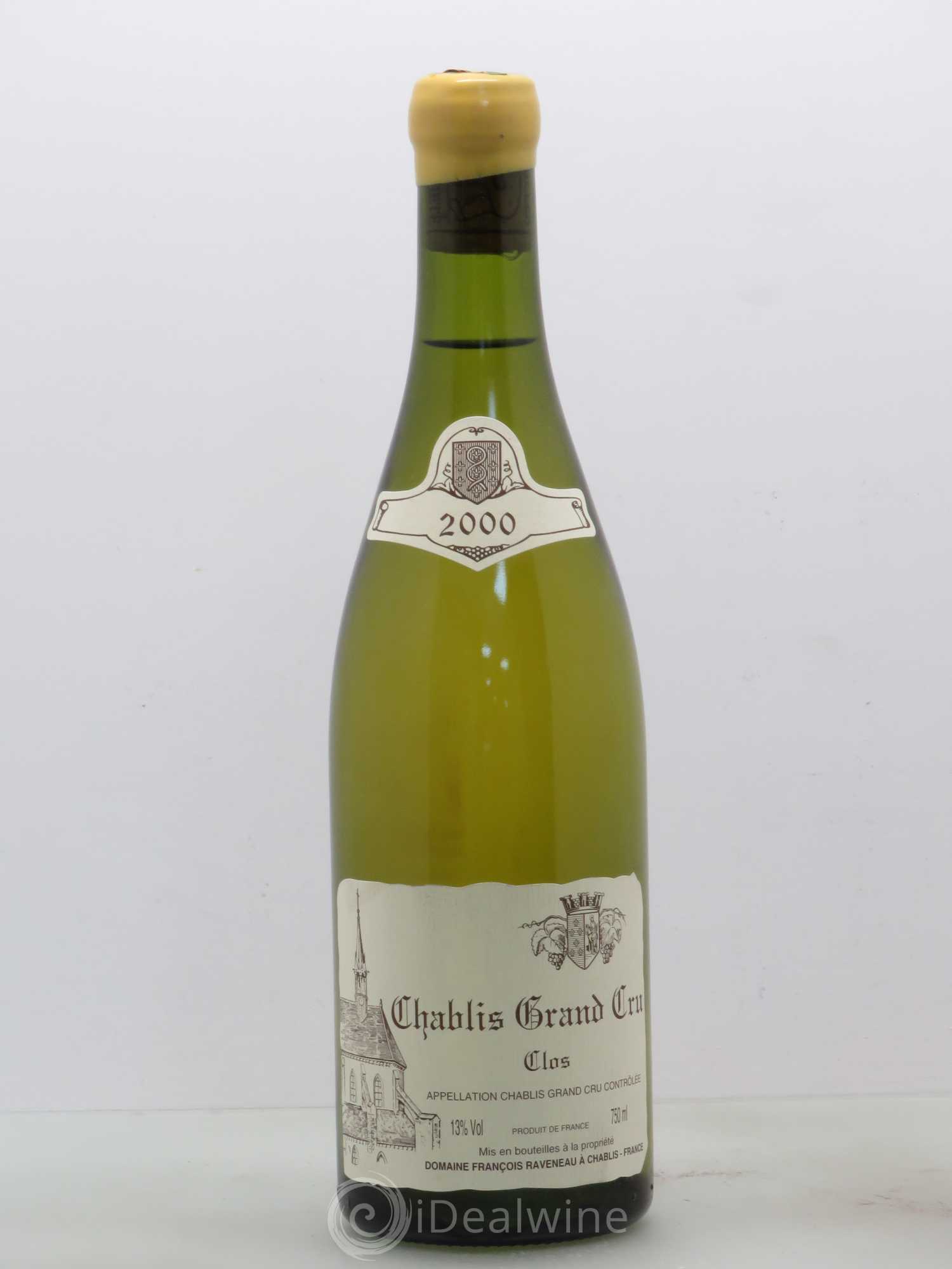 Chablis Grand Cru Clos Raveneau (Domaine) 2000 - Lot de 1 bouteille - 0