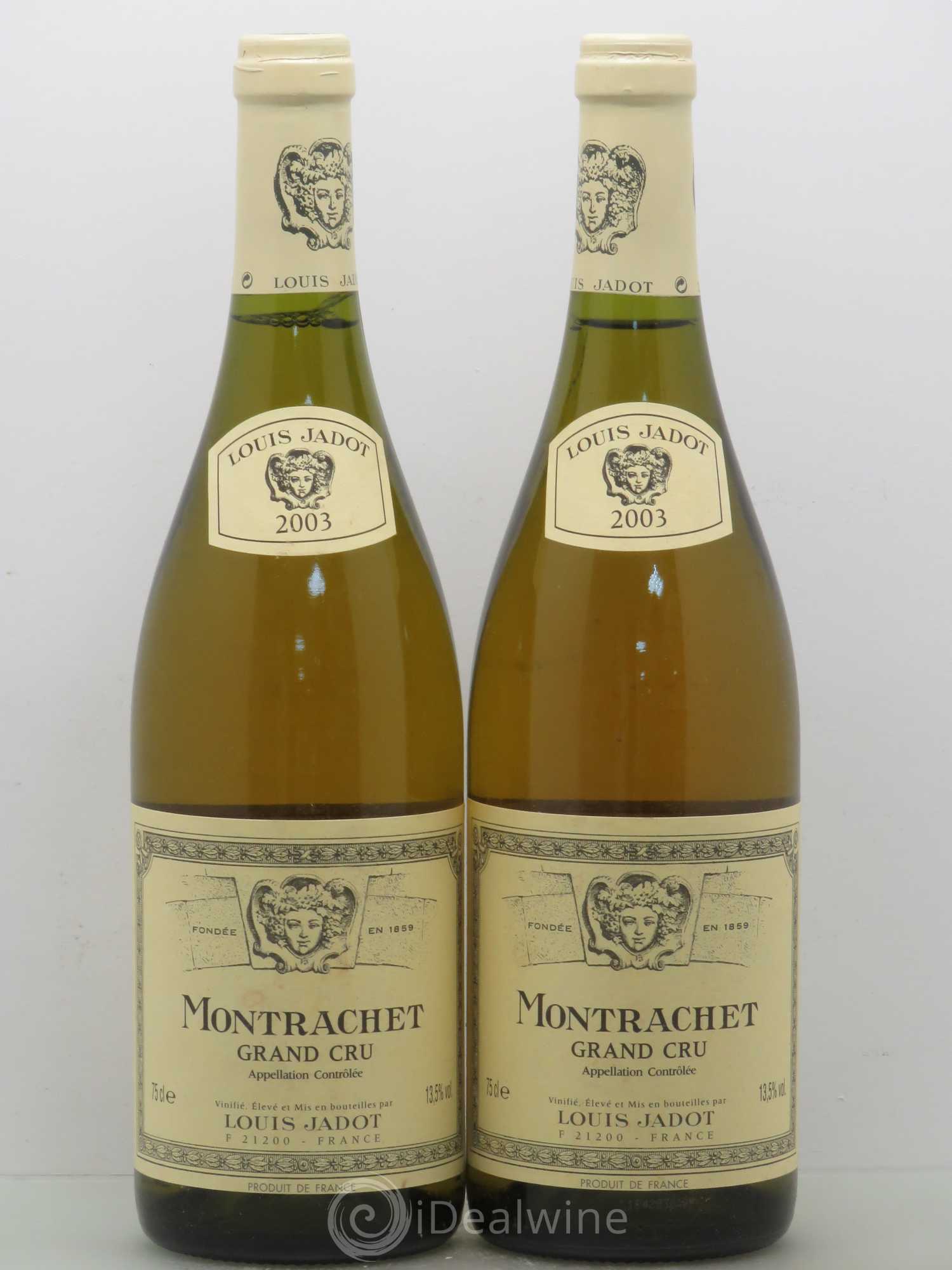 Montrachet Grand Cru Maison Louis Jadot 2003 - Lot de 2 bouteilles - 0
