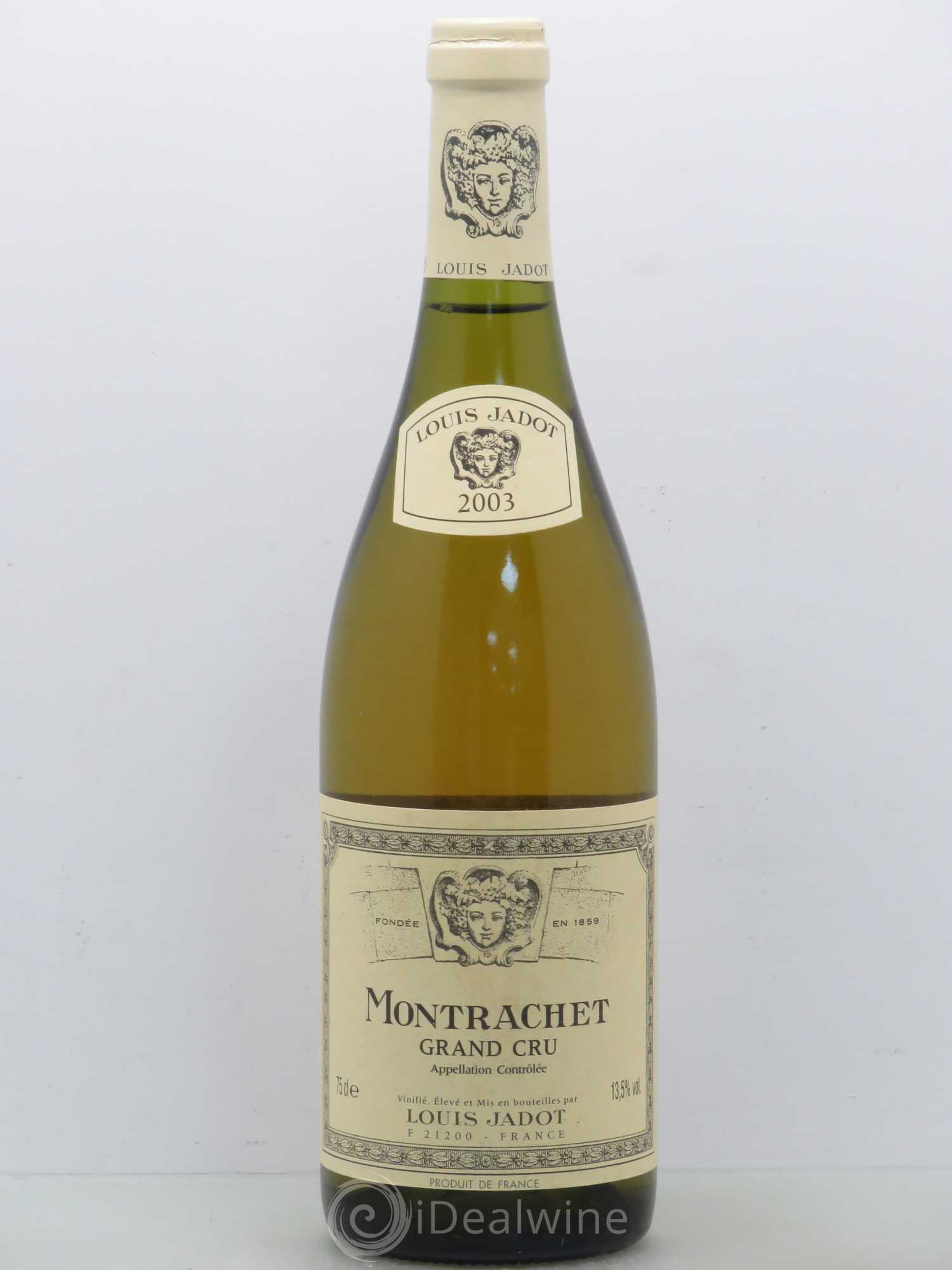 Montrachet Grand Cru Maison Louis Jadot 2003 - Lot de 1 bouteille - 0