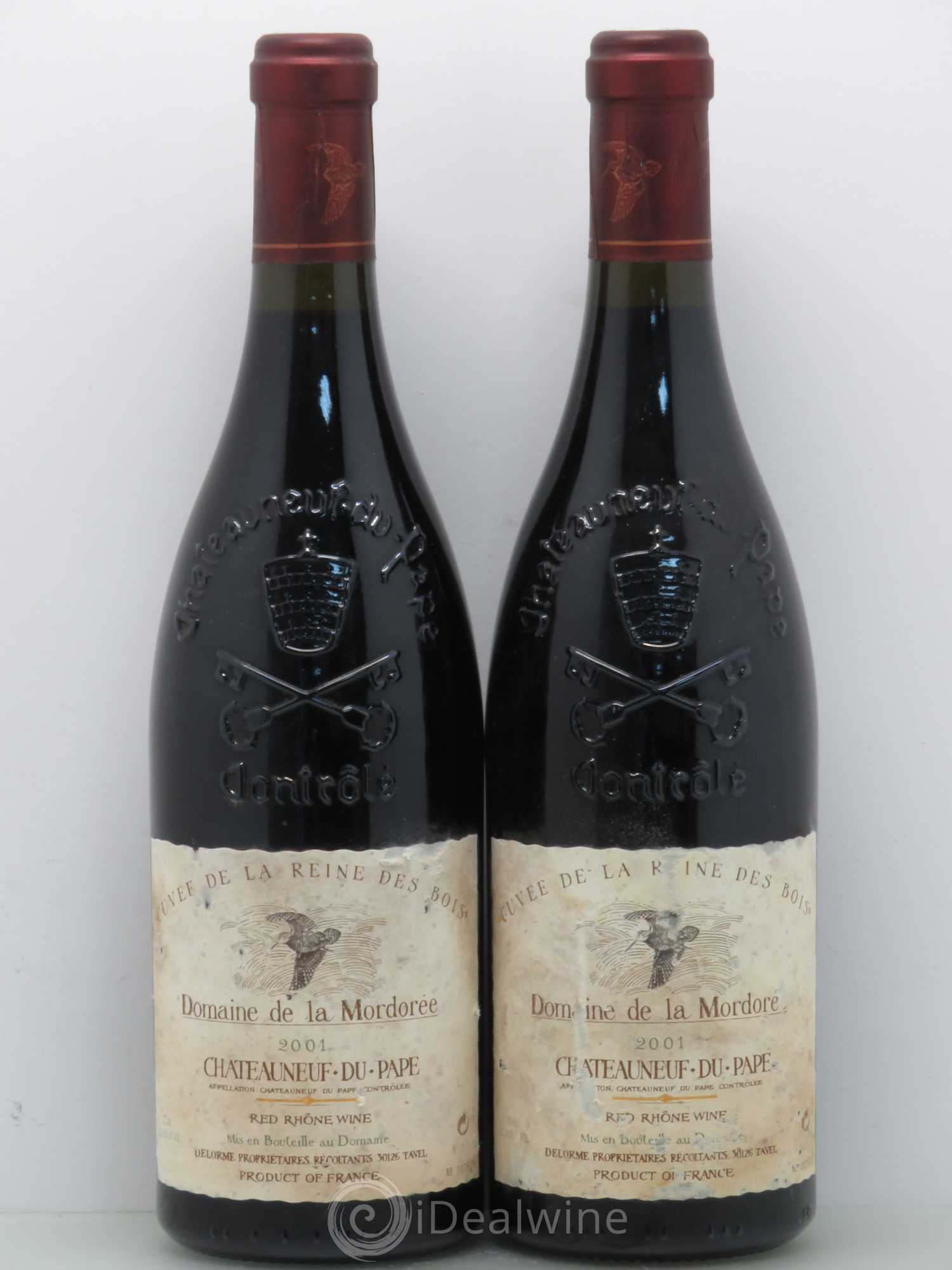 Châteauneuf-du-Pape Domaine de La Mordorée (Domaine de) Reine des bois 2001 - Lot de 2 bouteilles - 0