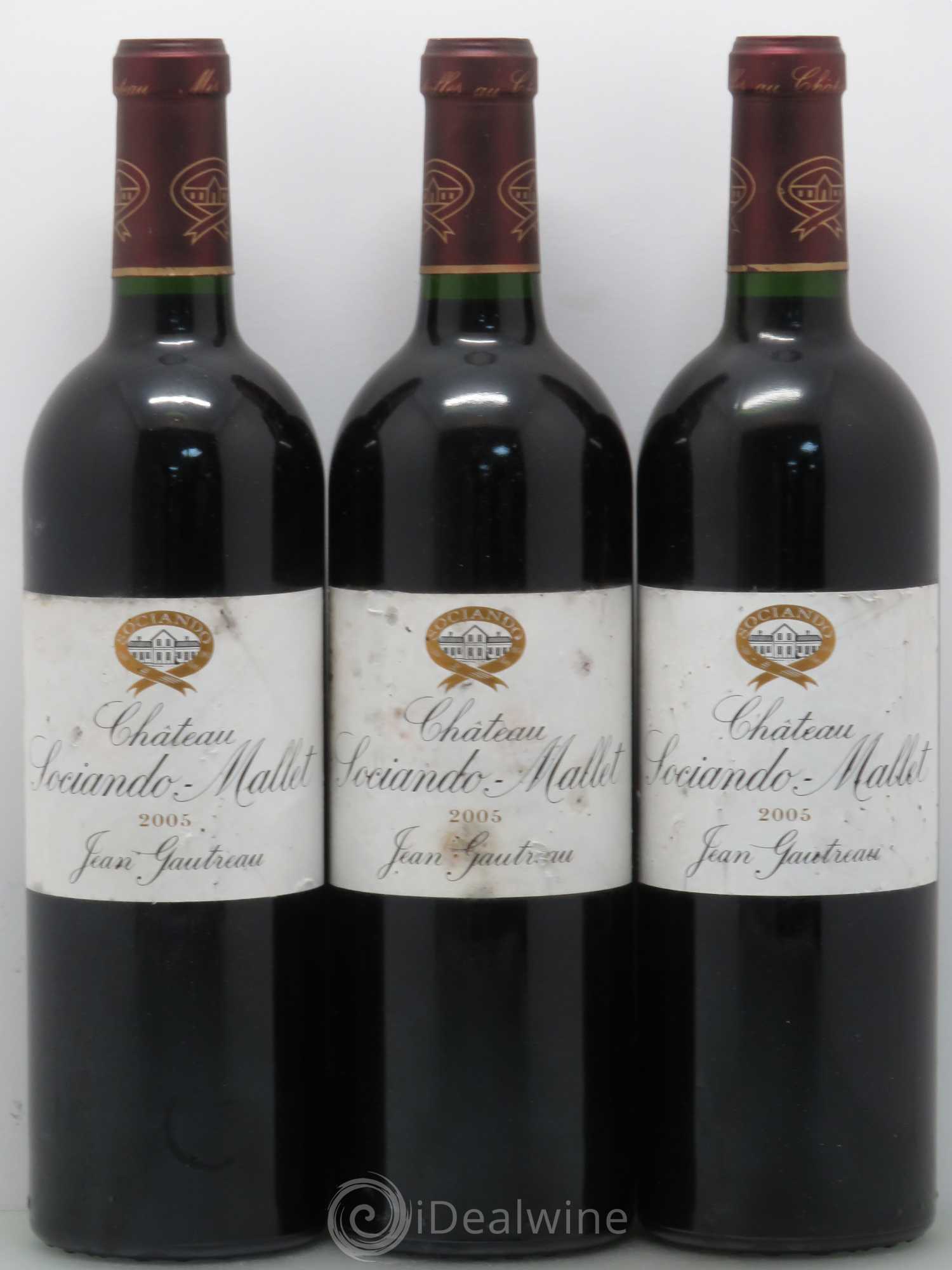 Château Sociando Mallet 2005 - Lot de 6 bouteilles - 1