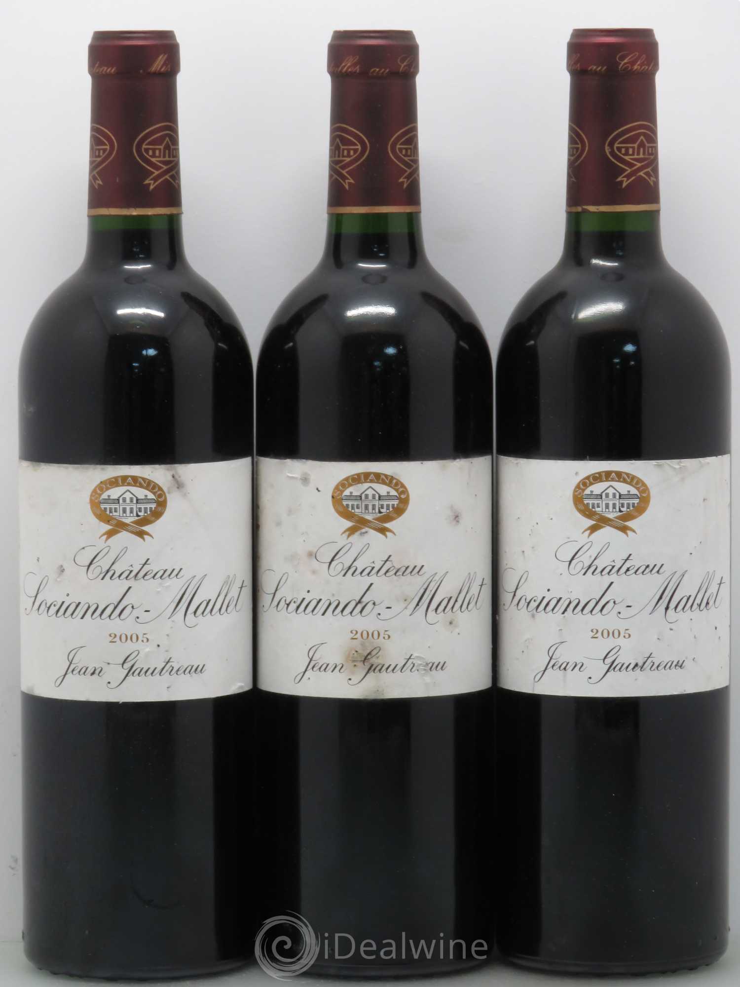 Château Sociando Mallet 2005 - Lot de 6 bouteilles - 2