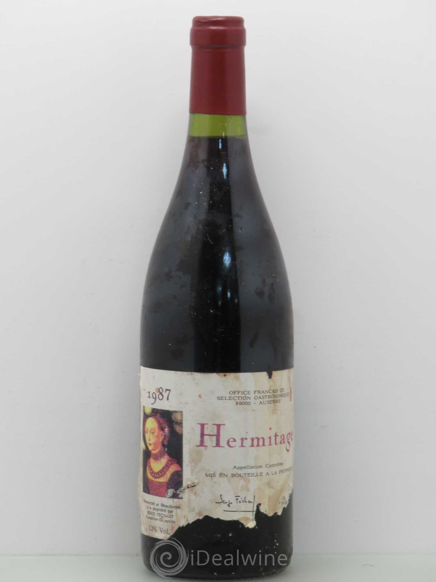 Hermitage Serge Féchant 1987 - Lot de 1 bouteille - 0