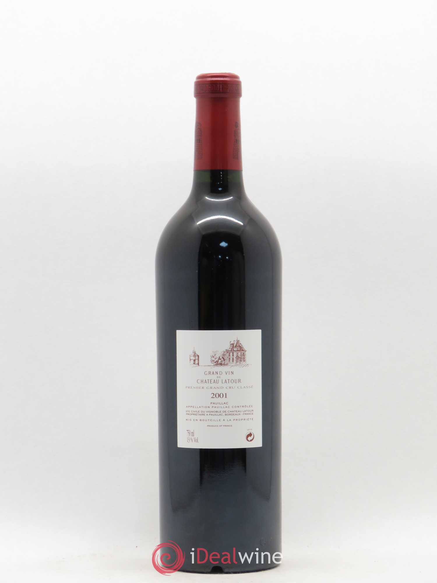 Château Latour 1er Grand Cru Classé 2001 - Lot de 1 bouteille - 1