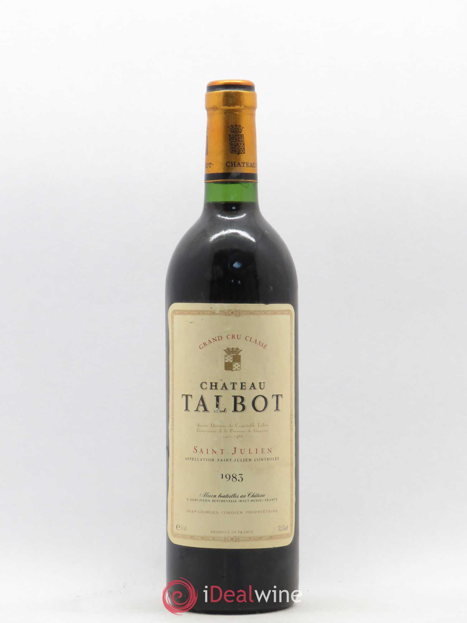 Château Talbot 4ème Grand Cru Classé 1983 - Lot de 1 bouteille - 0