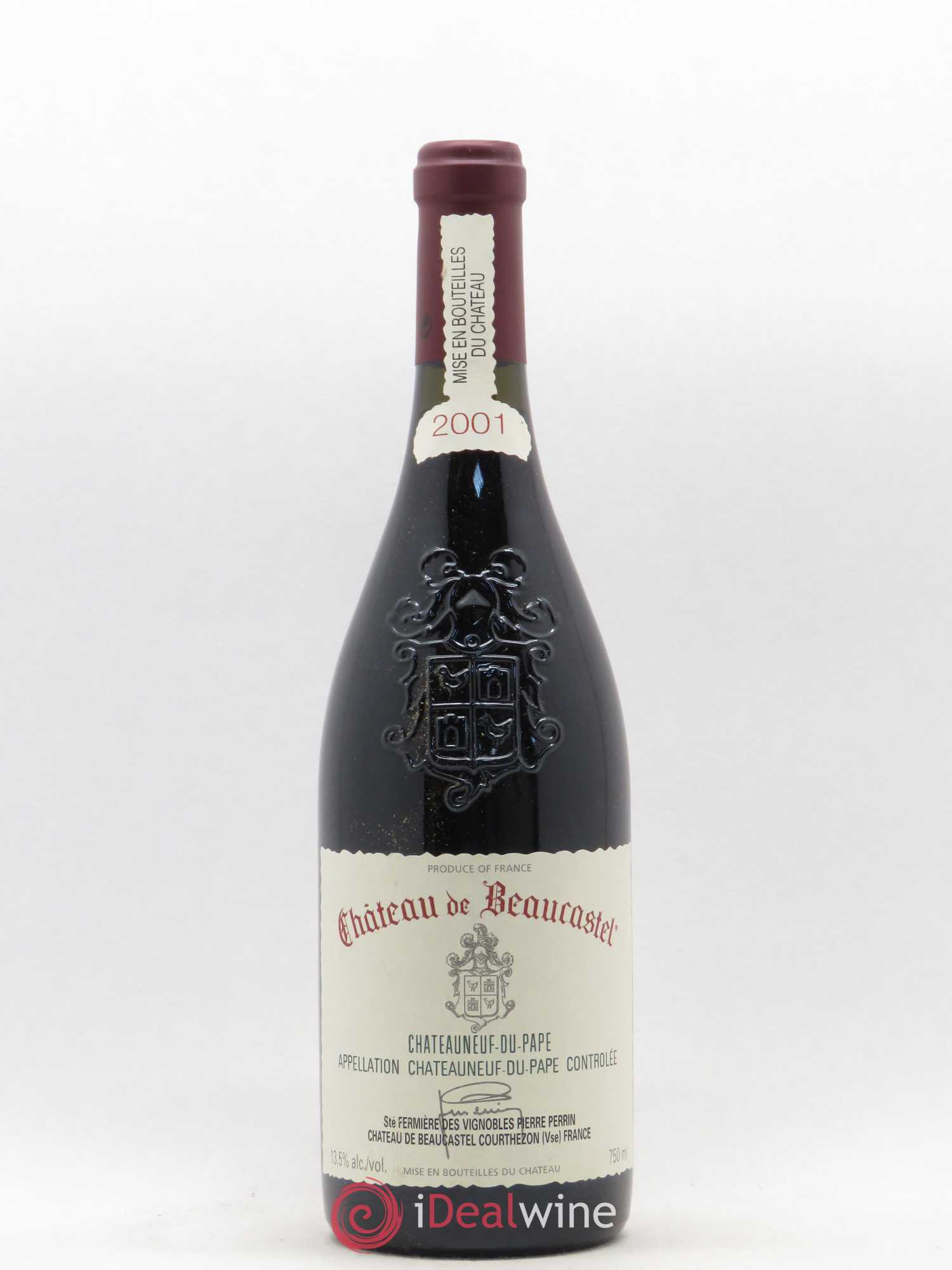 Châteauneuf-du-Pape Château de Beaucastel Famille Perrin 2001 - Lot de 1 bouteille - 0