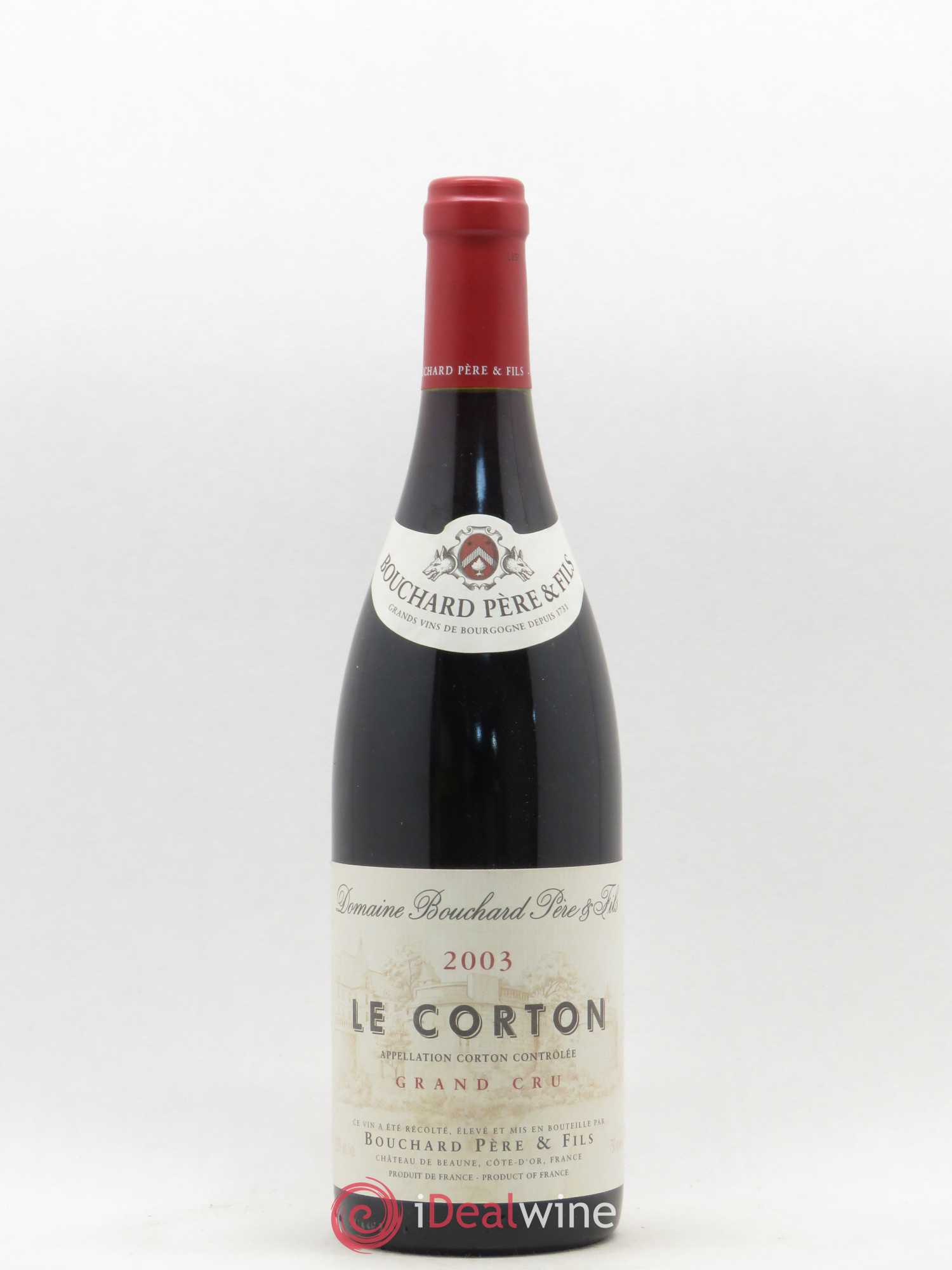 Corton Grand Cru Le Corton Bouchard Père & Fils 2003 - Lot de 1 bouteille - 0