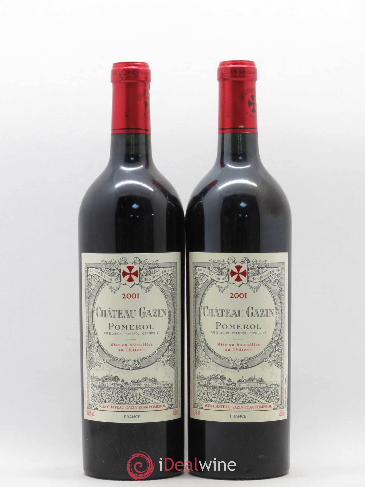 Château Gazin 2001 - Lot de 2 bouteilles - 0
