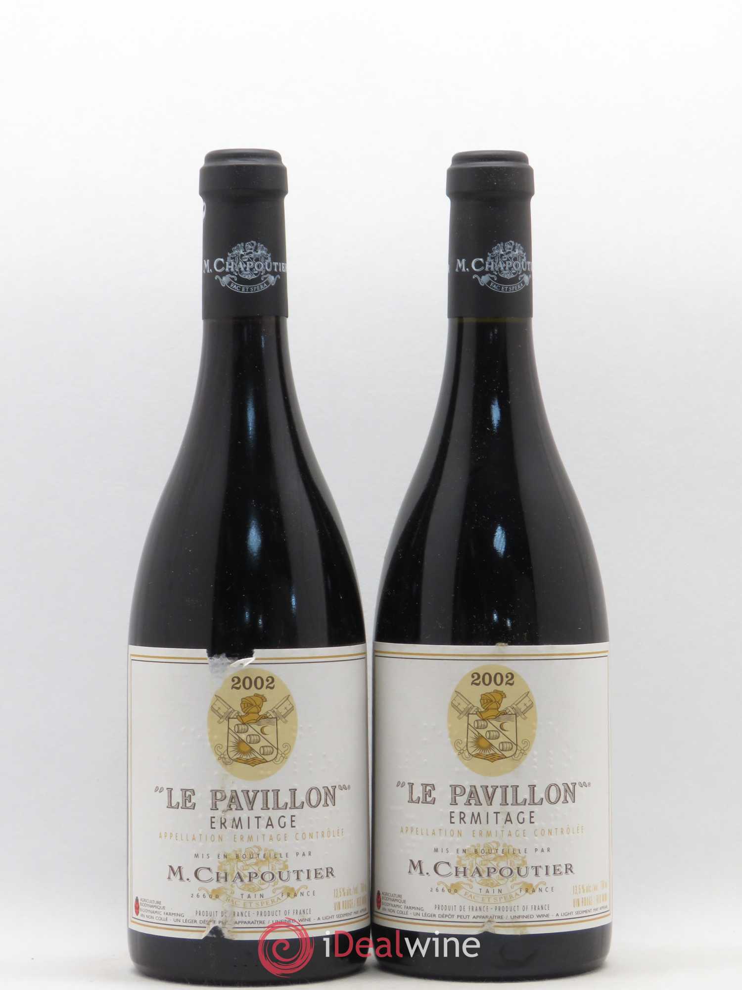 Hermitage Ermitage Le Pavillon Chapoutier 2002 - Lot de 2 bouteilles - 0