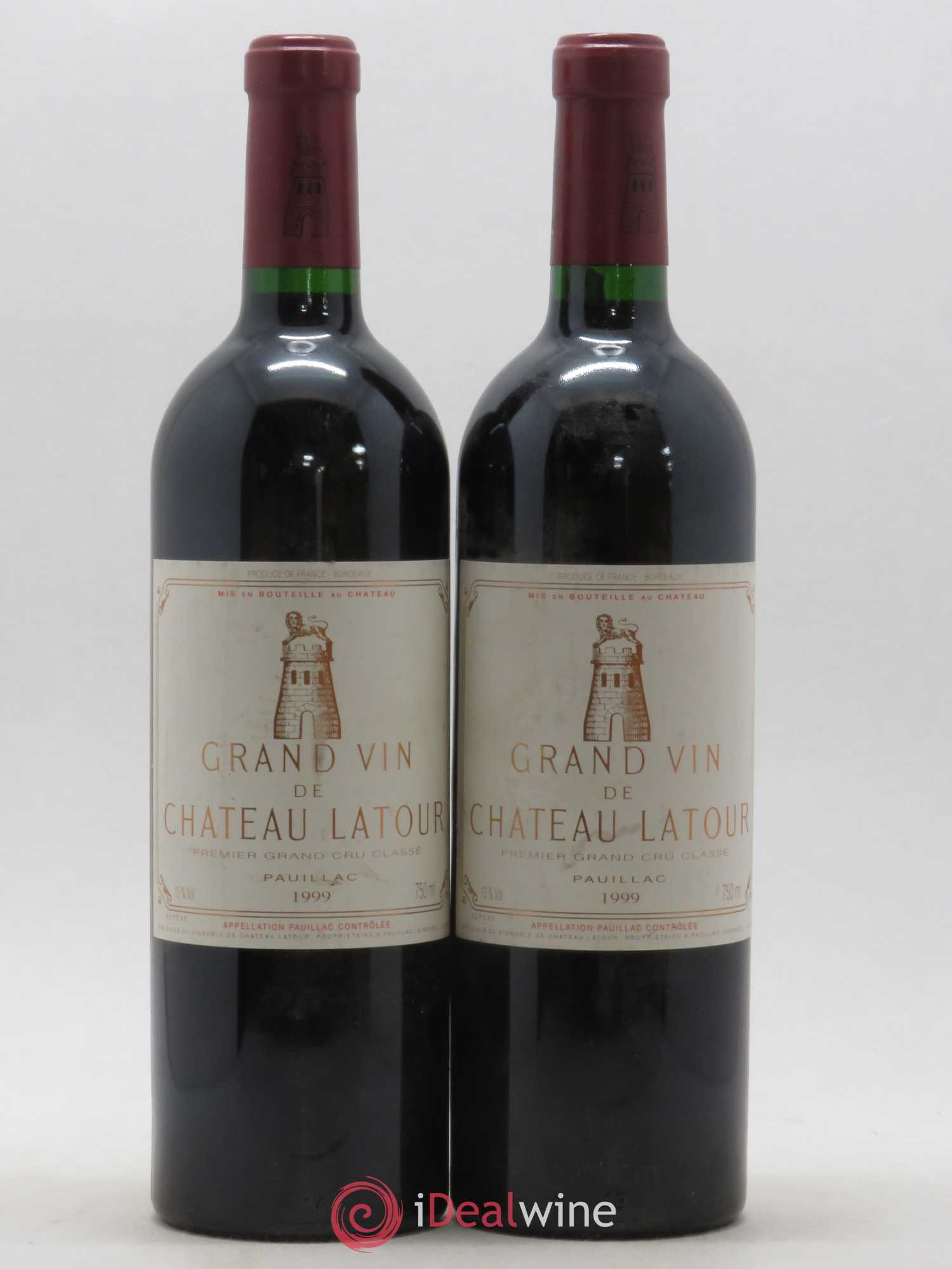 Château Latour 1er Grand Cru Classé 1999 - Lot de 2 bouteilles - 0