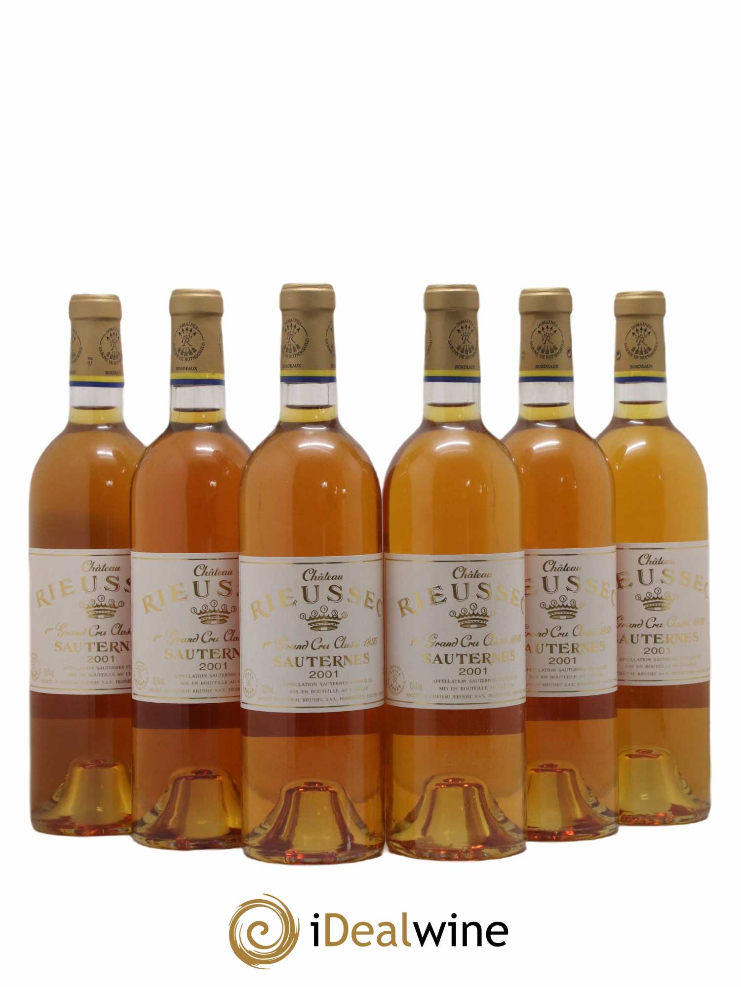 Château Rieussec 1er Grand Cru Classé 2001 - Lotto di 6 bottiglie - 0