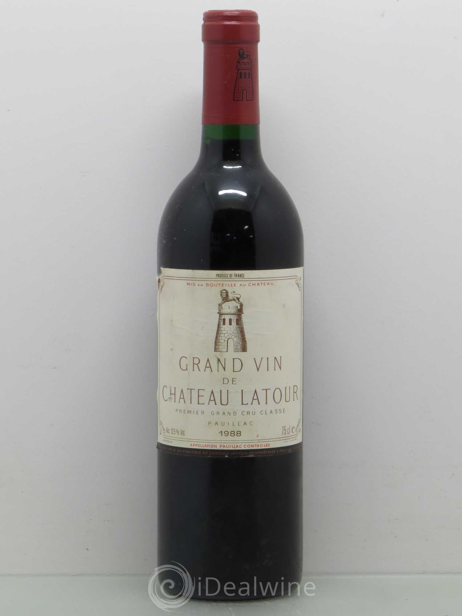 Château Latour 1er Grand Cru Classé 1988 - Lot de 1 bouteille - 0