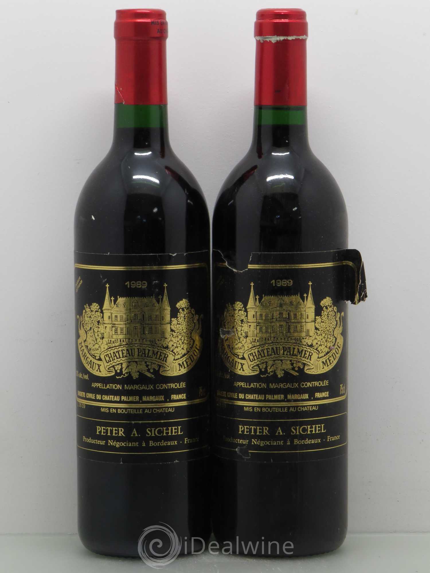 Château Palmer 3ème Grand Cru Classé 1989 - Lot de 2 bouteilles - 0