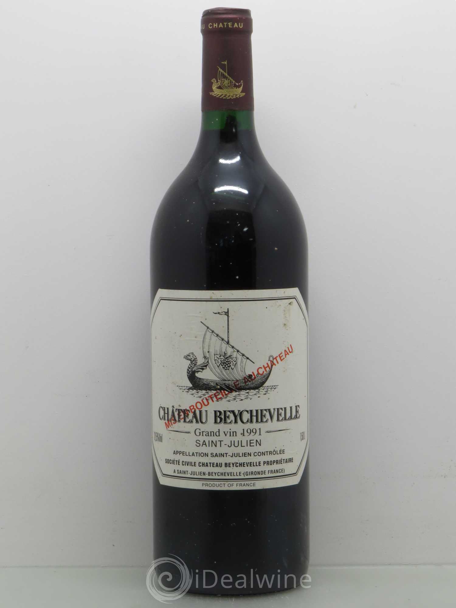 Château Beychevelle 4ème Grand Cru Classé 1991 - Lot de 1 magnum - 0