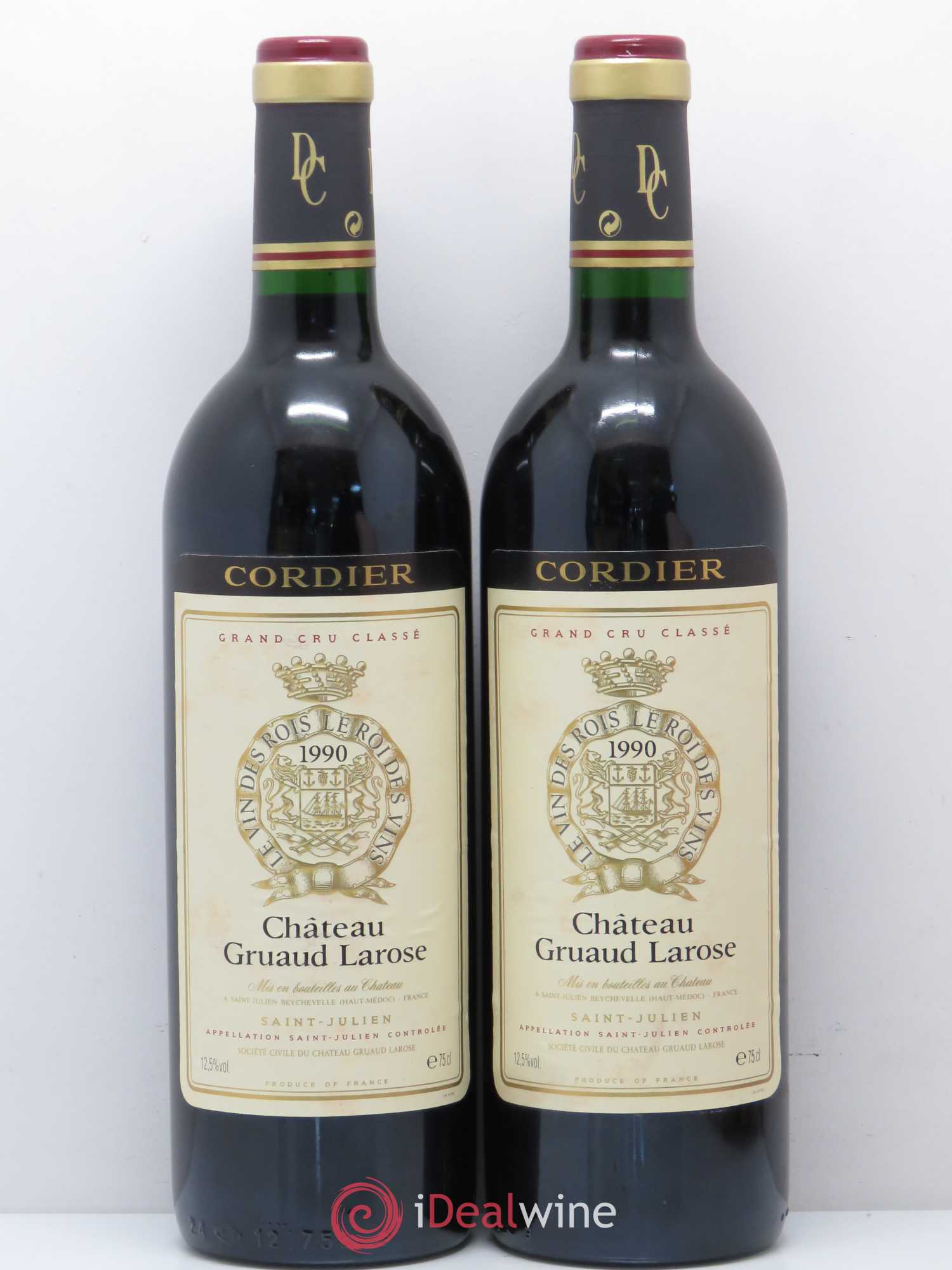 Château Gruaud Larose 2ème Grand Cru Classé 1990 - Lot de 2 bouteilles - 0