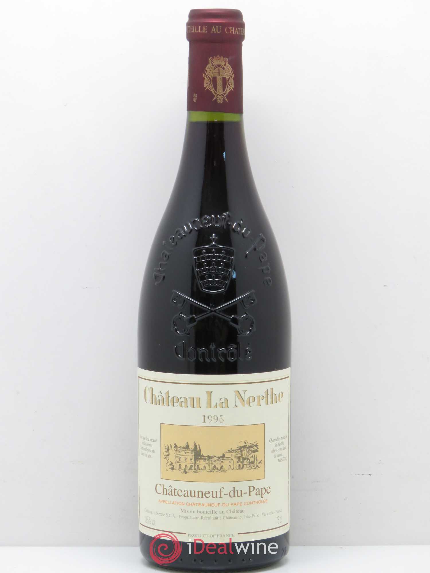 Châteauneuf-du-Pape Château la Nerthe Famille Richard 1995 - Lot de 1 bouteille - 0