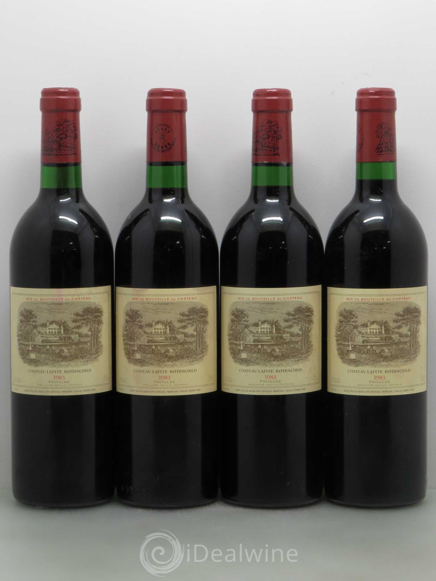 Château Lafite Rothschild 1er Grand Cru Classé 1983 - Lot de 4 bouteilles - 0