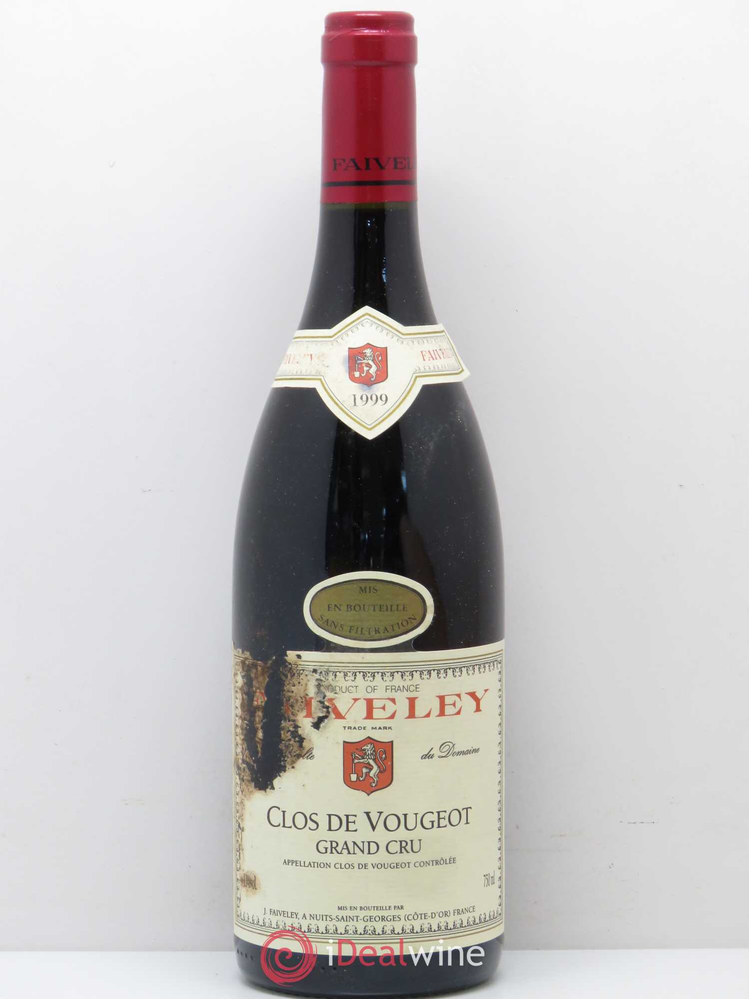 Clos de Vougeot Grand Cru Faiveley 1999 - Lot de 1 bouteille - 0