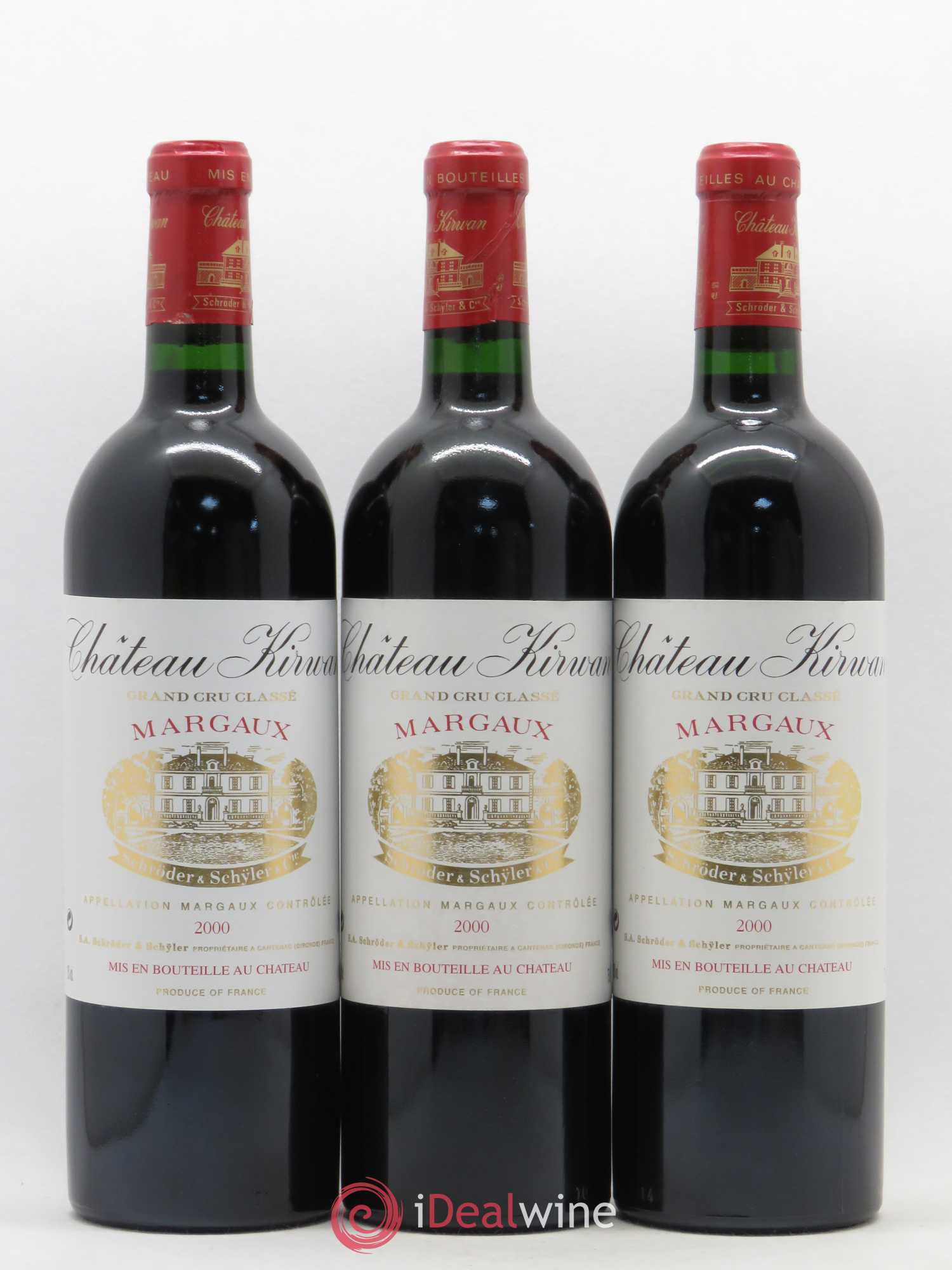 Château Kirwan 3ème Grand Cru Classé 2000 - Lot de 5 bouteilles - 1