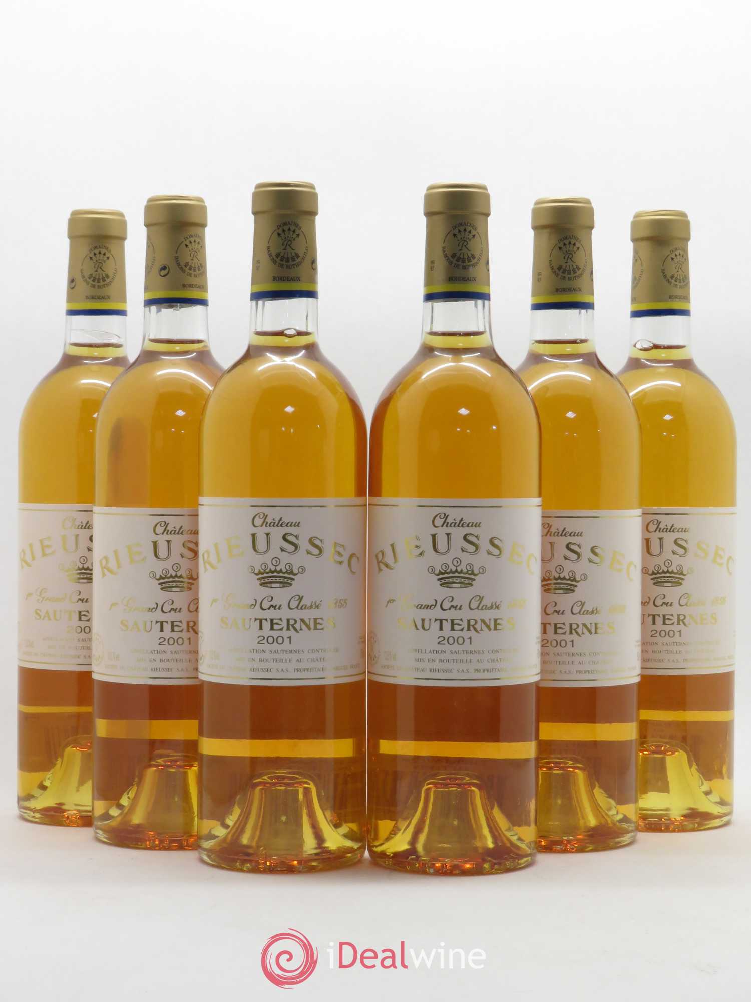 Château Rieussec 1er Grand Cru Classé 2001 - Lotto di 6 bottiglie - 0