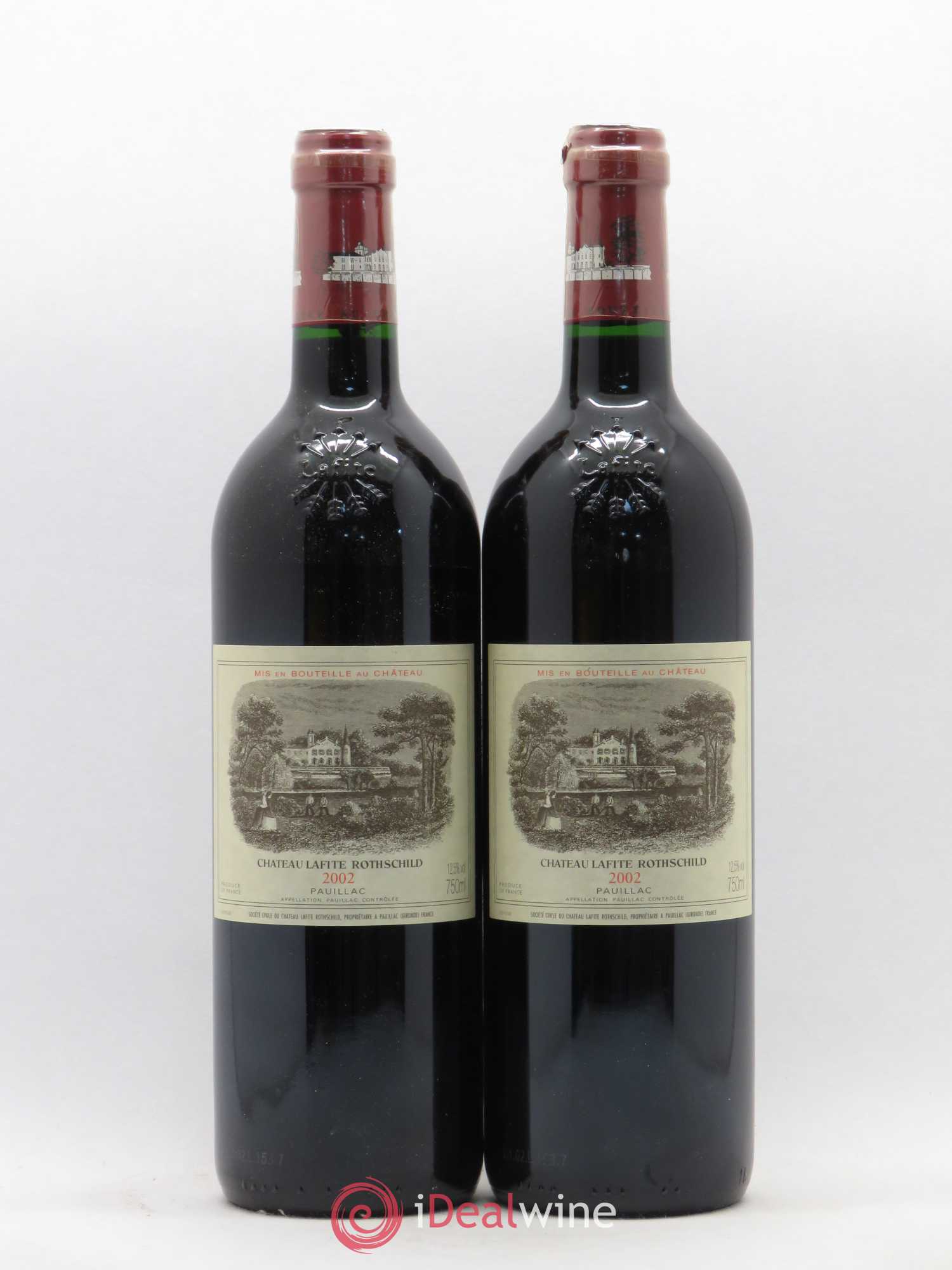 Château Lafite Rothschild 1er Grand Cru Classé 2002 - Lot de 2 bouteilles - 0