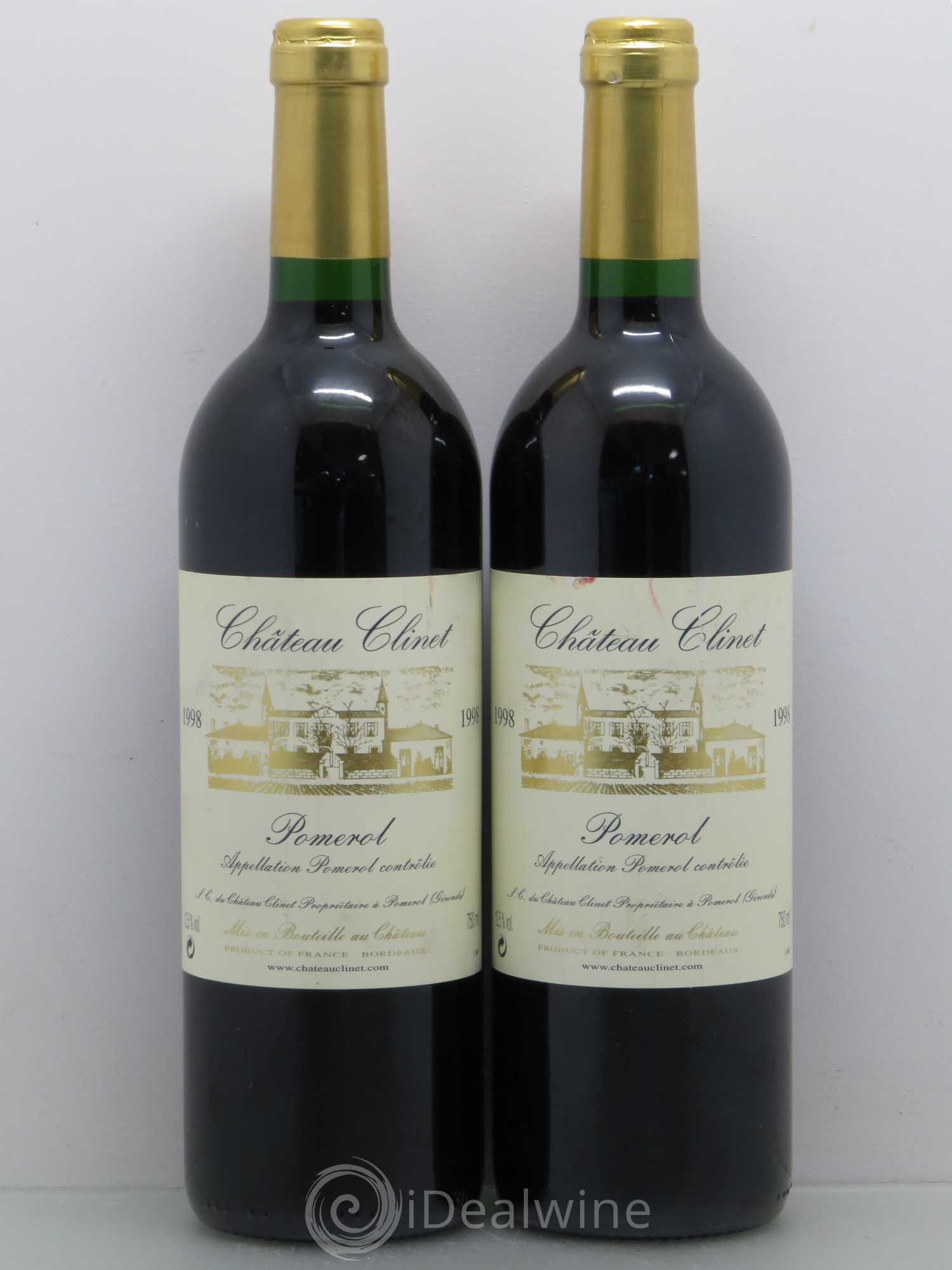 Château Clinet 1998 - Lot de 2 bouteilles - 0