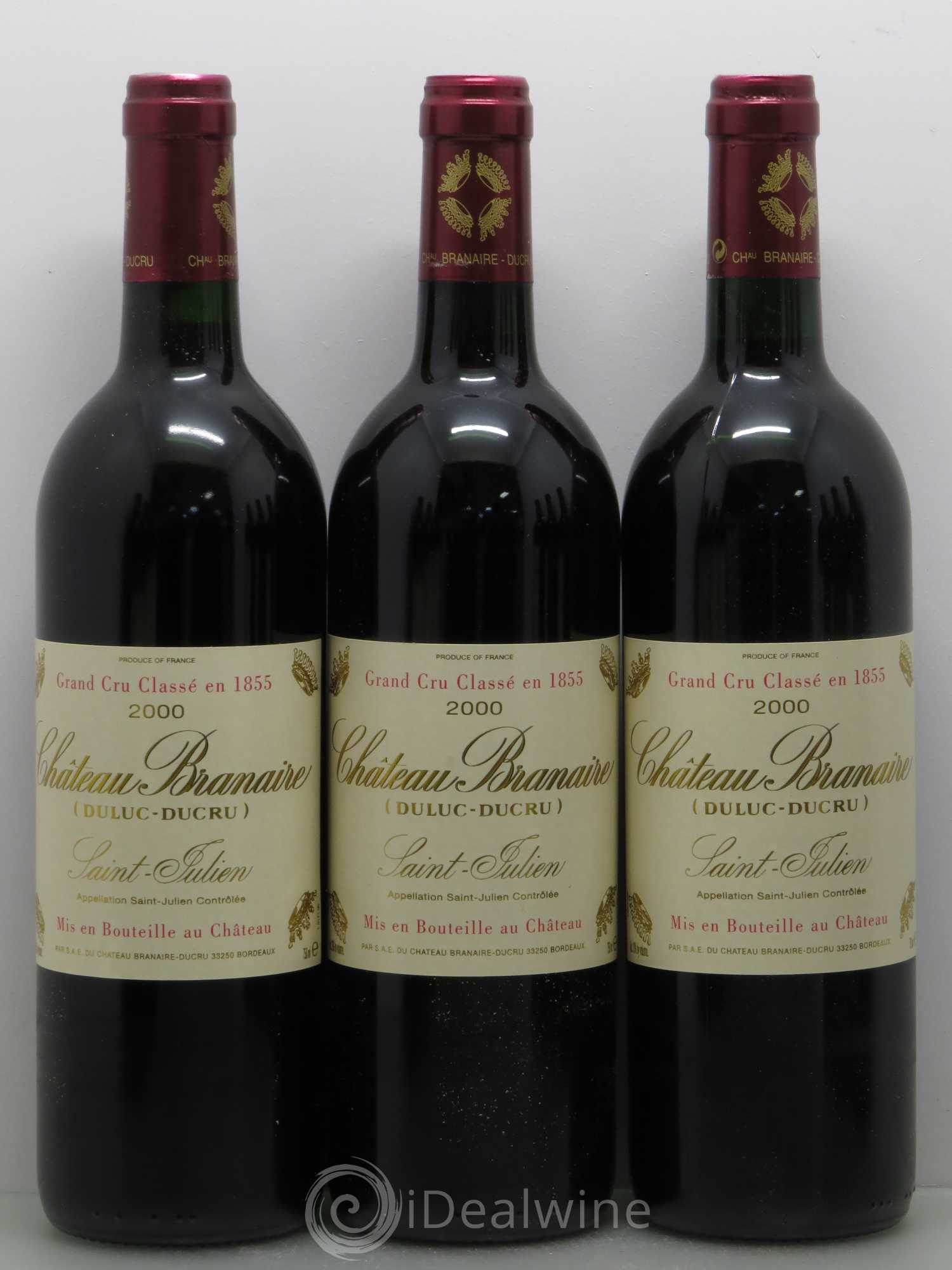 Château Branaire Ducru 4ème Grand Cru Classé 2000 - Lot de 12 bouteilles - 2