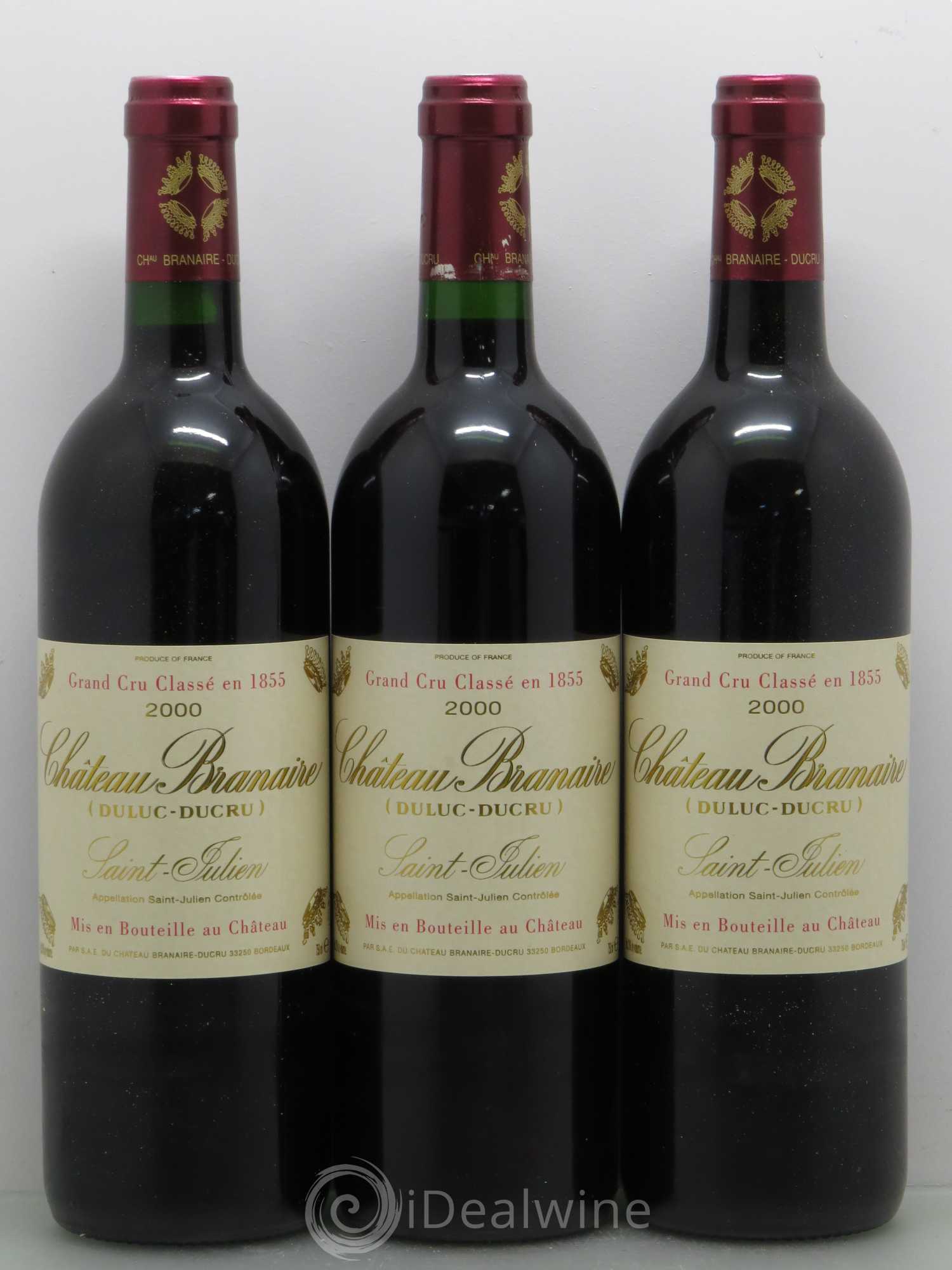 Château Branaire Ducru 4ème Grand Cru Classé 2000 - Lot de 12 bouteilles - 4