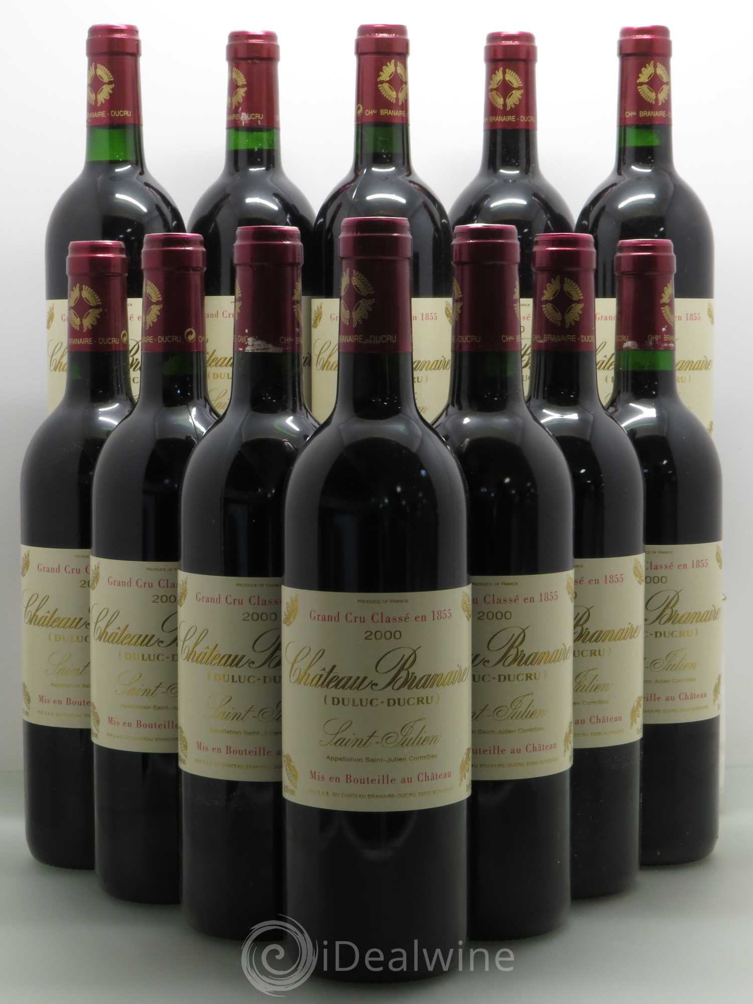 Château Branaire Ducru 4ème Grand Cru Classé 2000 - Lot de 12 bouteilles - 0