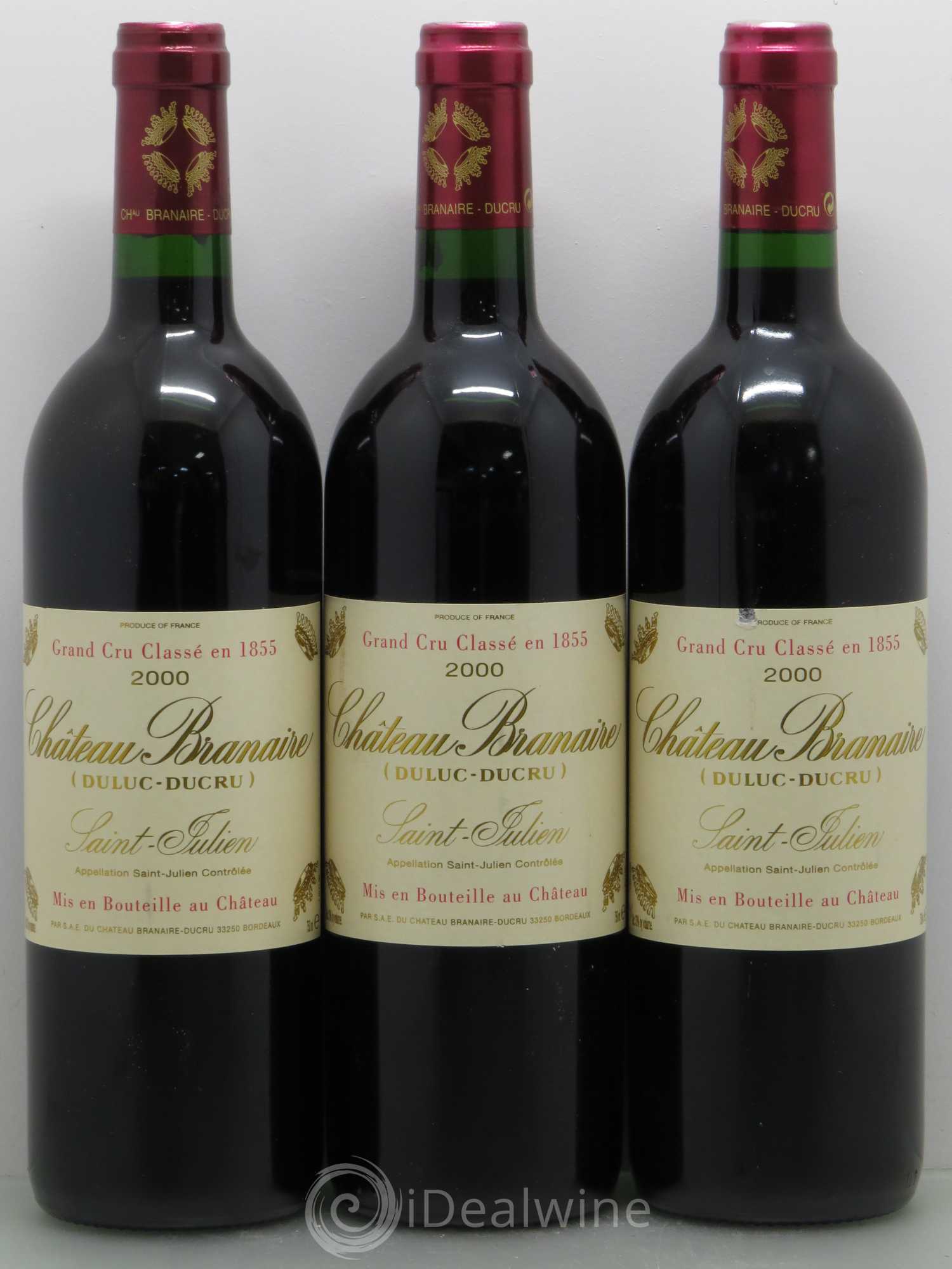Château Branaire Ducru 4ème Grand Cru Classé 2000 - Lot de 6 bouteilles - 2
