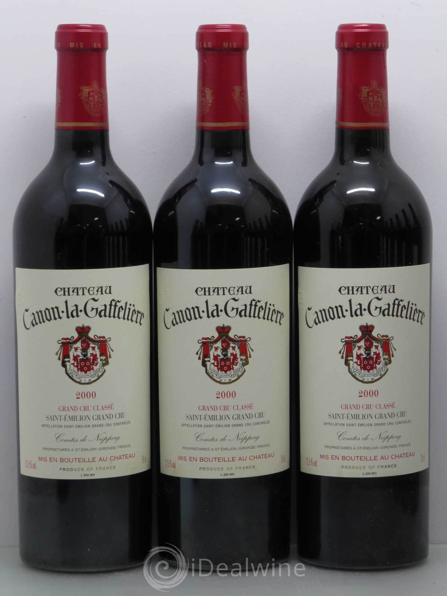 Château Canon la Gaffelière 1er Grand Cru Classé B 2000 - Lot de 12 bouteilles - 1