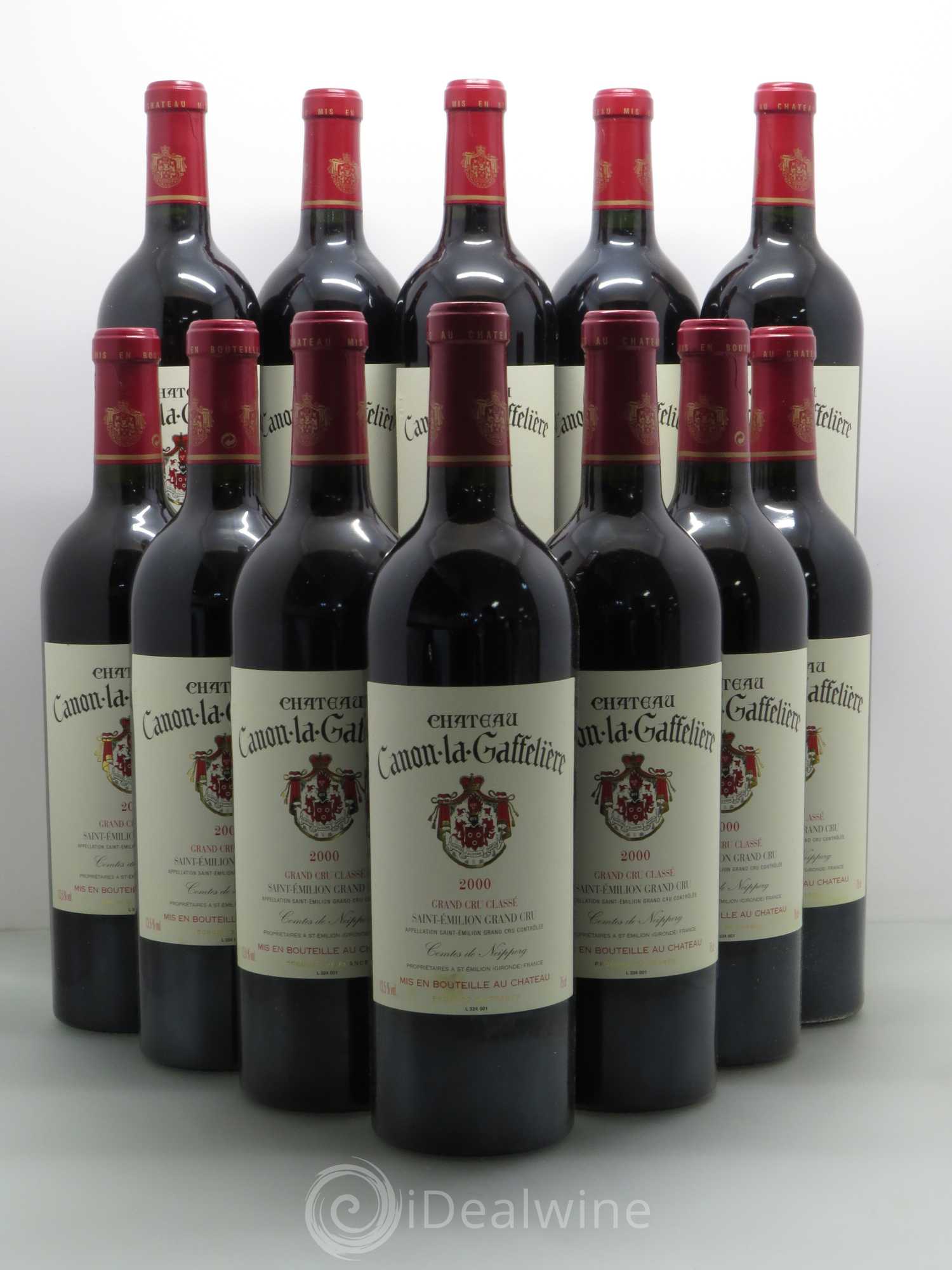 Château Canon la Gaffelière 1er Grand Cru Classé B 2000 - Lot de 12 bouteilles - 0