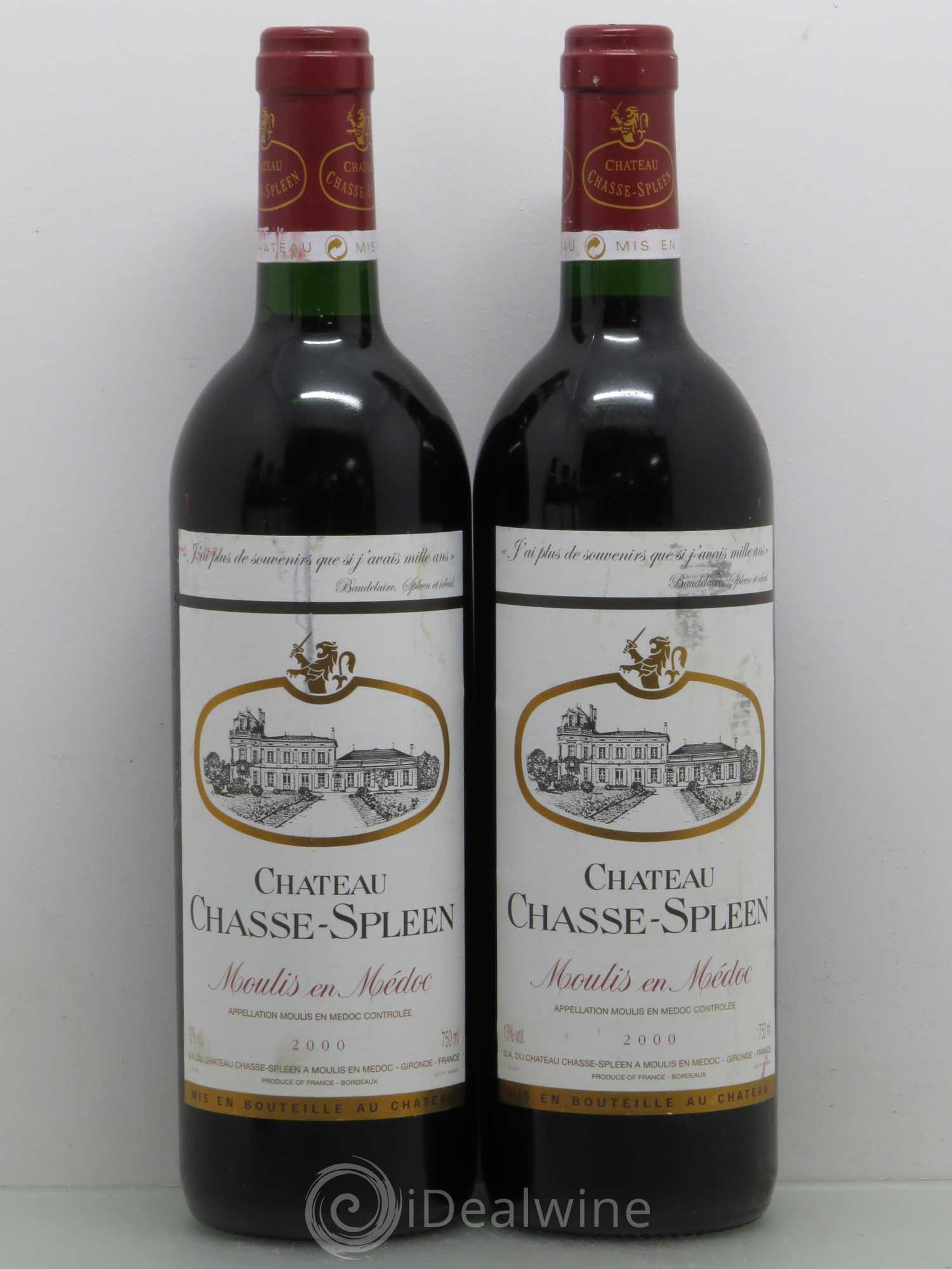 Château Chasse Spleen 2000 - Lot de 5 bouteilles - 2