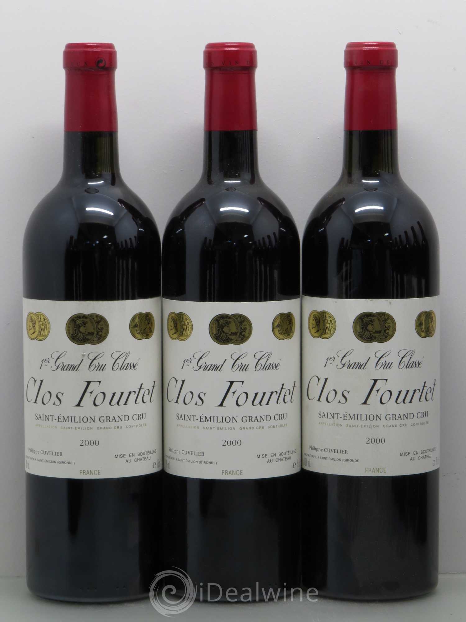 Clos Fourtet 1er Grand Cru Classé B 2000 - Lot de 12 bouteilles - 1