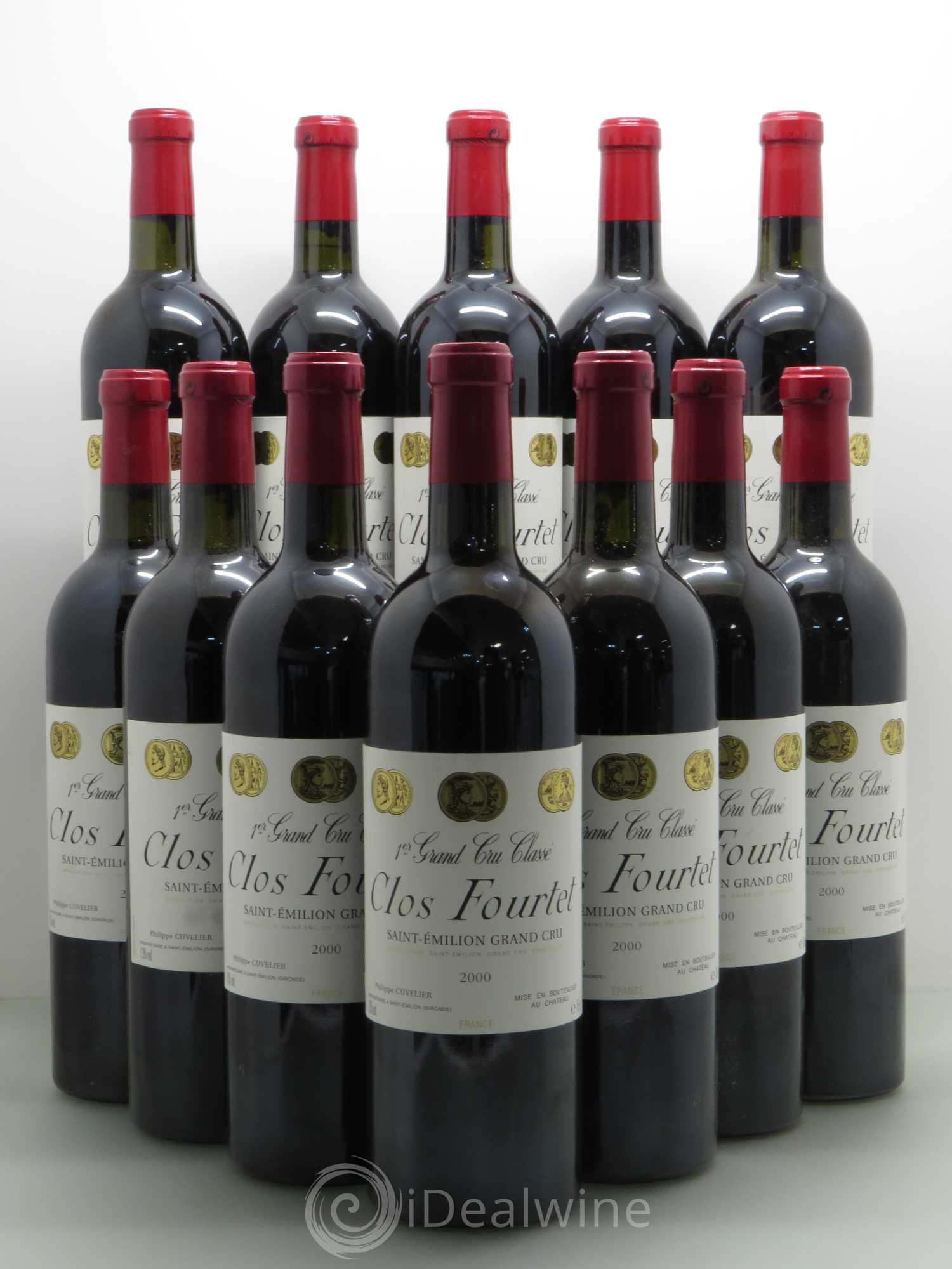 Clos Fourtet 1er Grand Cru Classé B 2000 - Lot de 12 bouteilles - 0