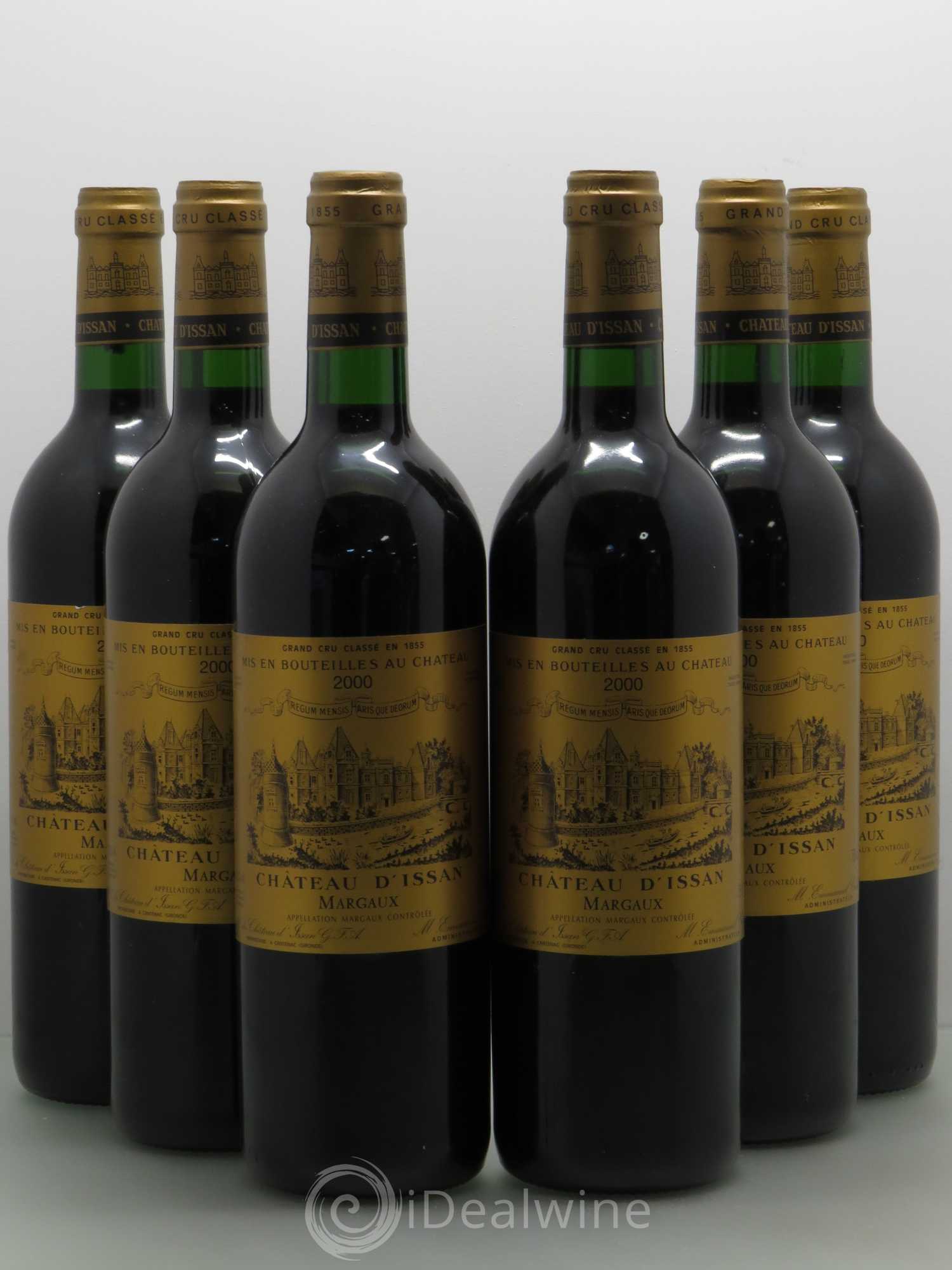 Château d'Issan 3ème Grand Cru Classé 2000 - Lot de 6 bouteilles - 0