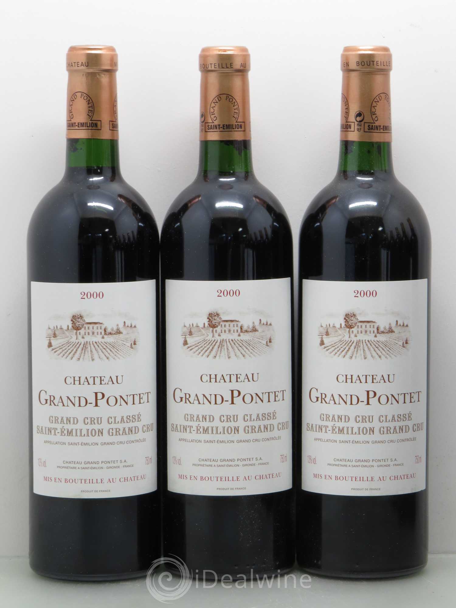 Château Grand Pontet Grand Cru Classé 2000 - Lot de 12 bouteilles - 2