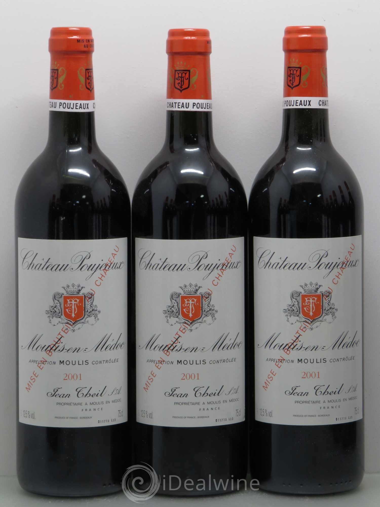 Château Poujeaux 2001 - Lot de 12 bouteilles - 1