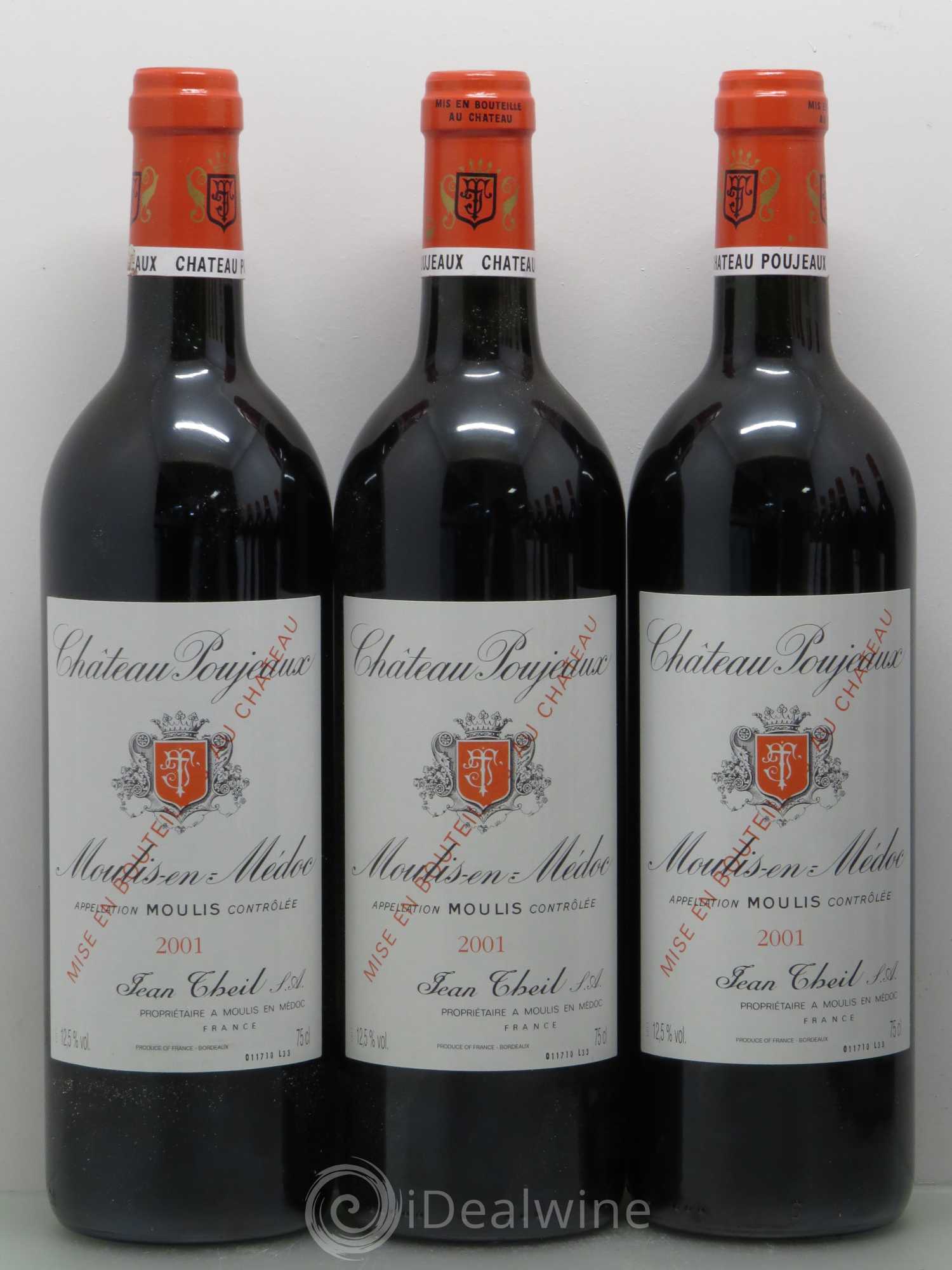 Château Poujeaux 2001 - Lot de 12 bouteilles - 2