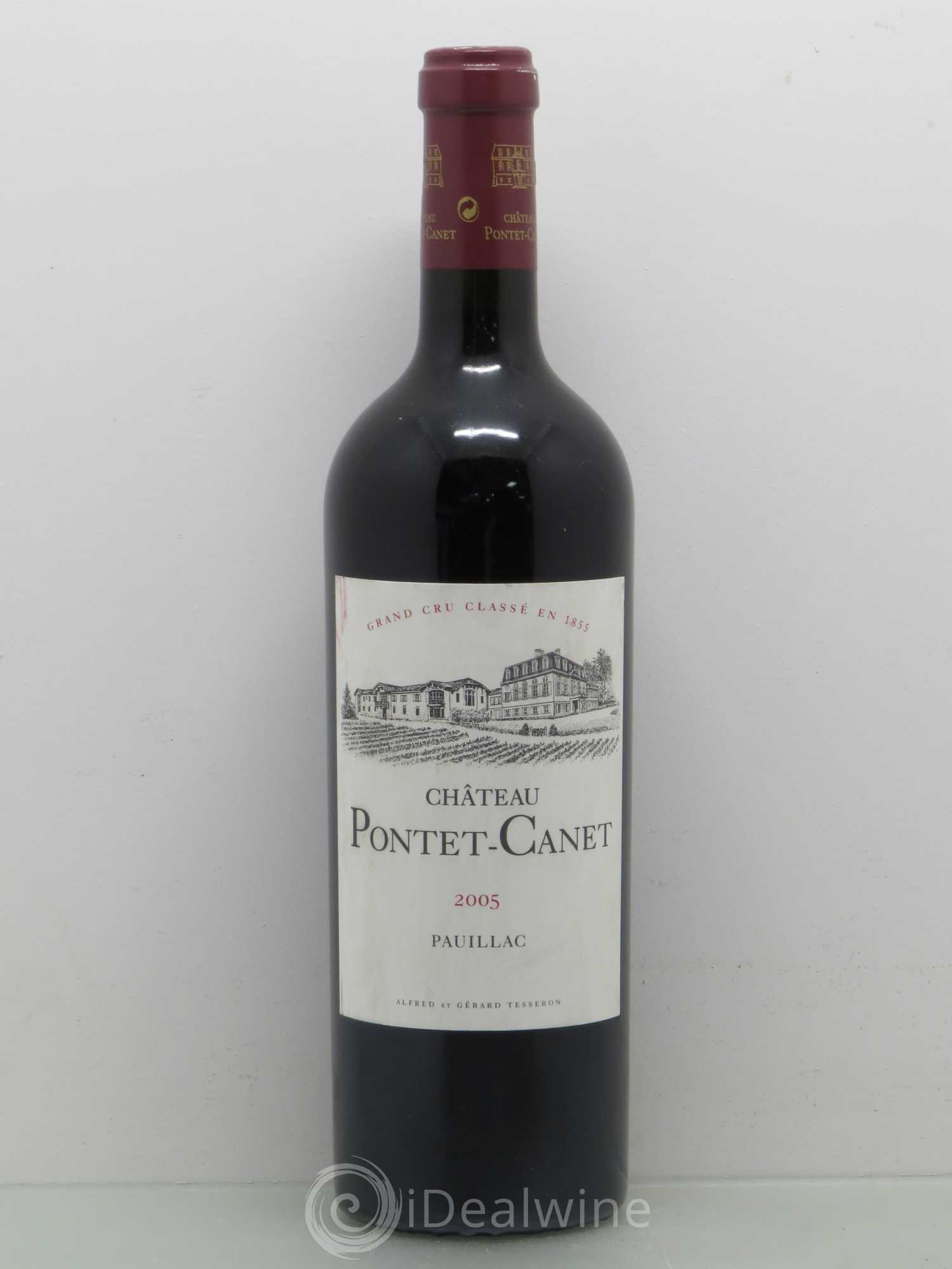 Château Pontet Canet 5ème Grand Cru Classé 2005 - Lot de 1 bouteille - 0