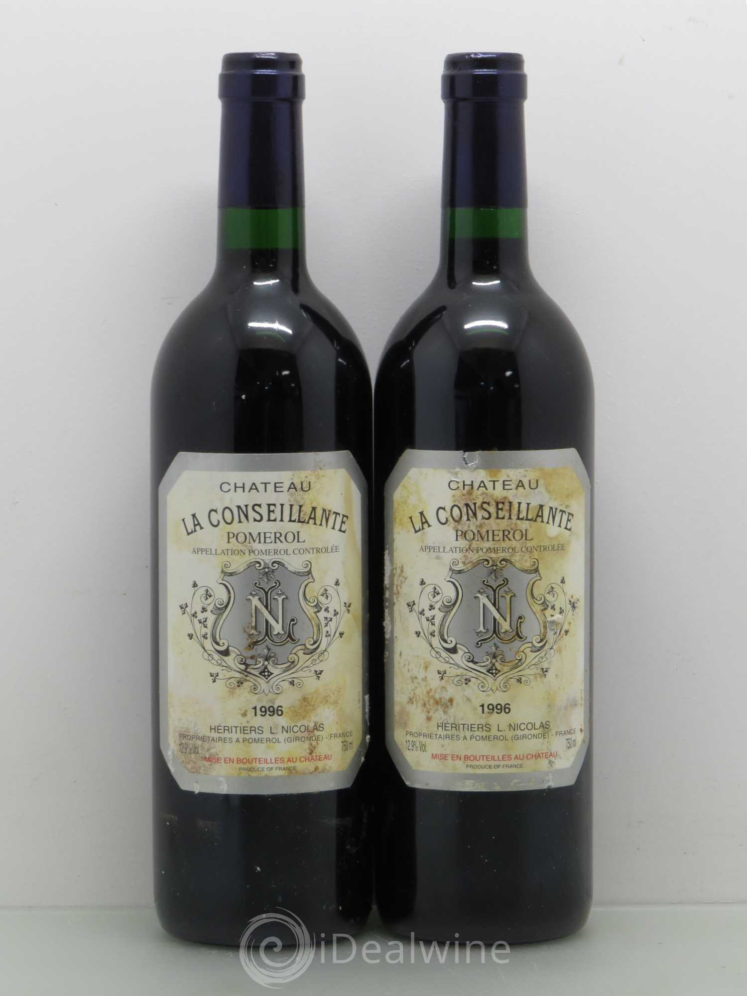 Château la Conseillante 1996 - Lot de 2 bouteilles - 0