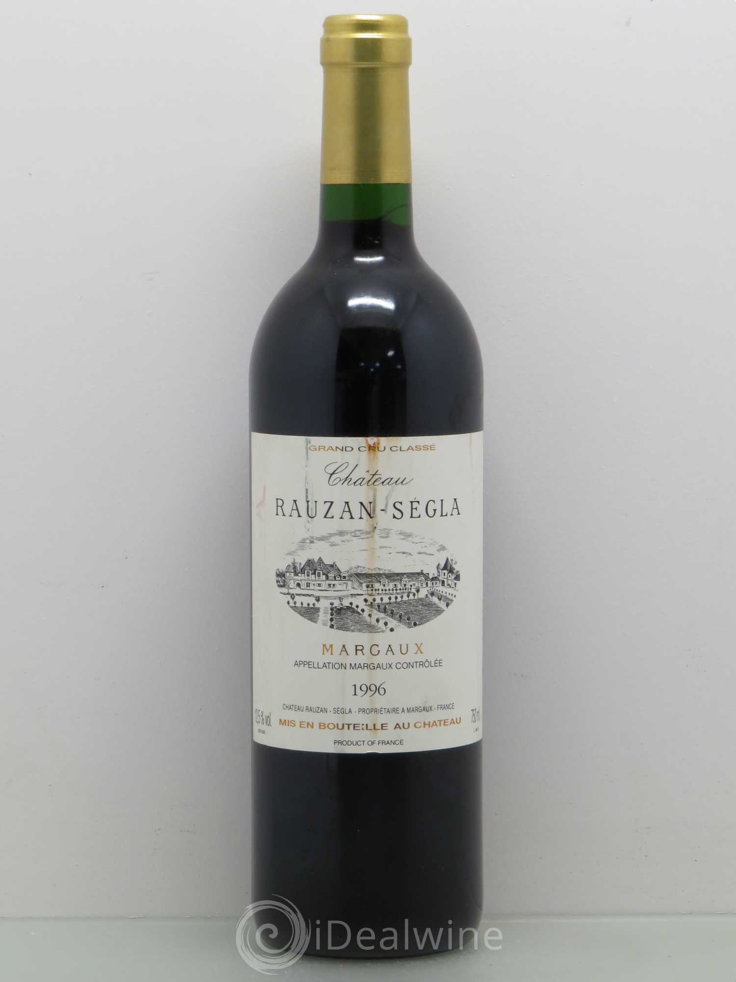 Château Rauzan Ségla Grand Cru Classé 1996 - Lot de 1 bouteille - 0