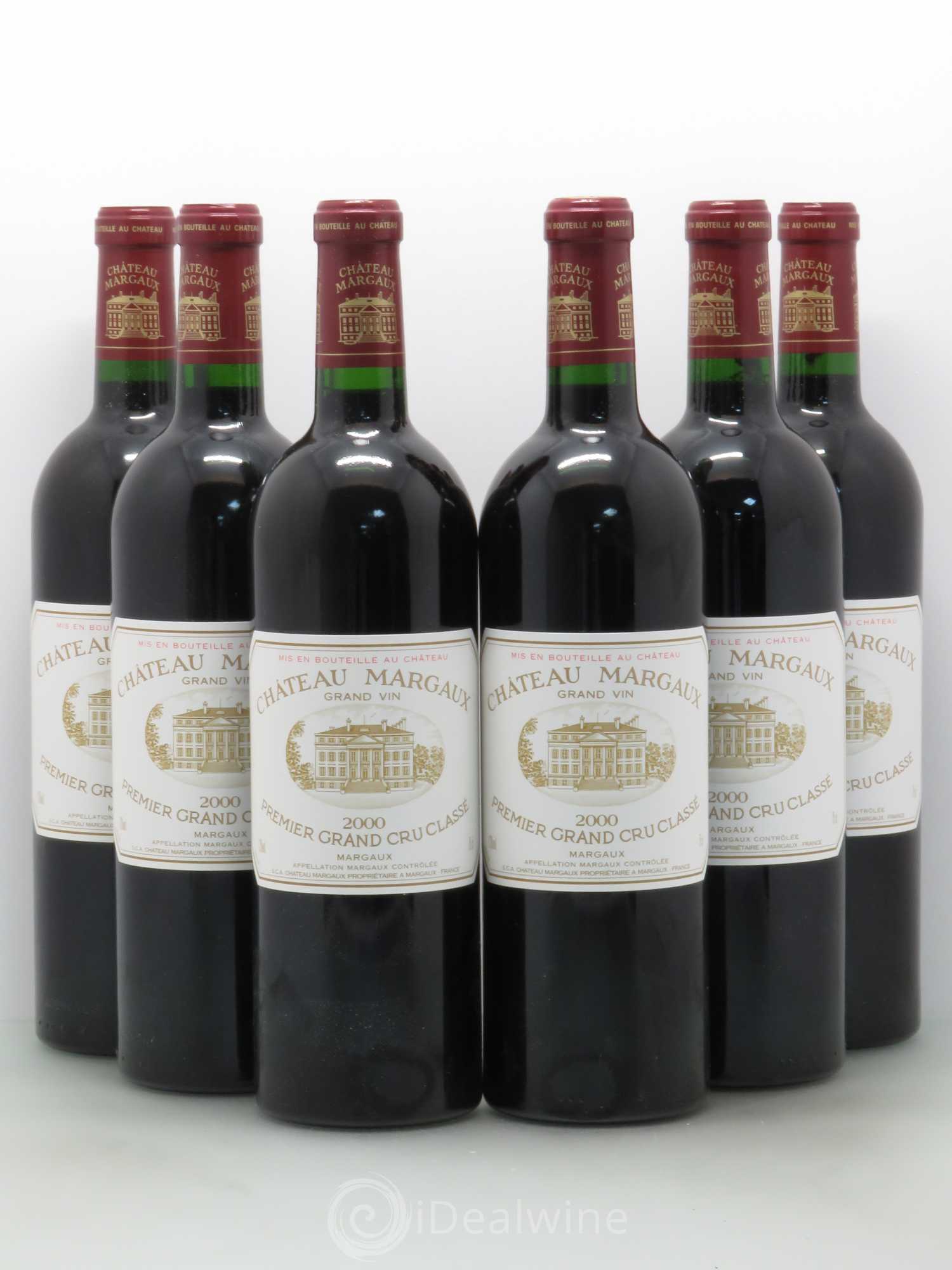 Château Margaux 1er Grand Cru Classé 2000 - Lot de 6 bouteilles - 0