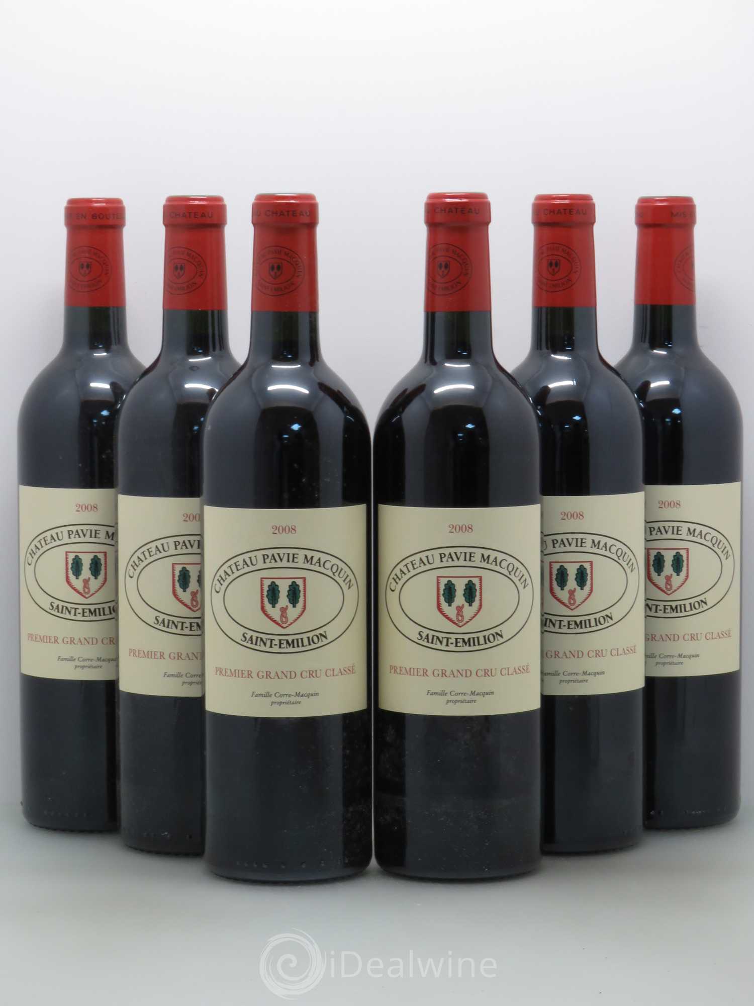 Château Pavie Macquin 1er Grand Cru Classé B 2008 - Lot de 6 bouteilles - 0