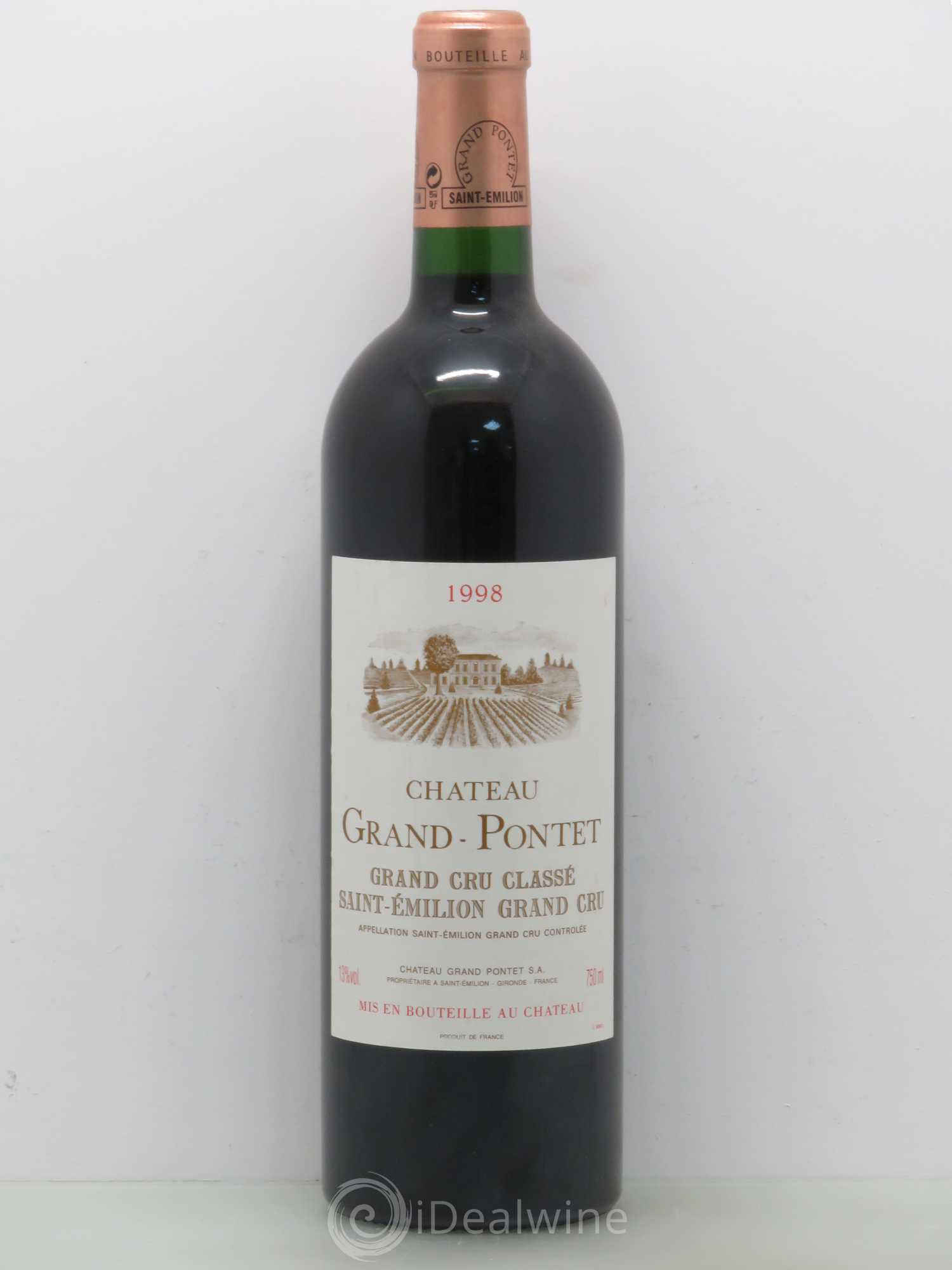Château Grand Pontet Grand Cru Classé 1998 - Lot de 1 bouteille - 0