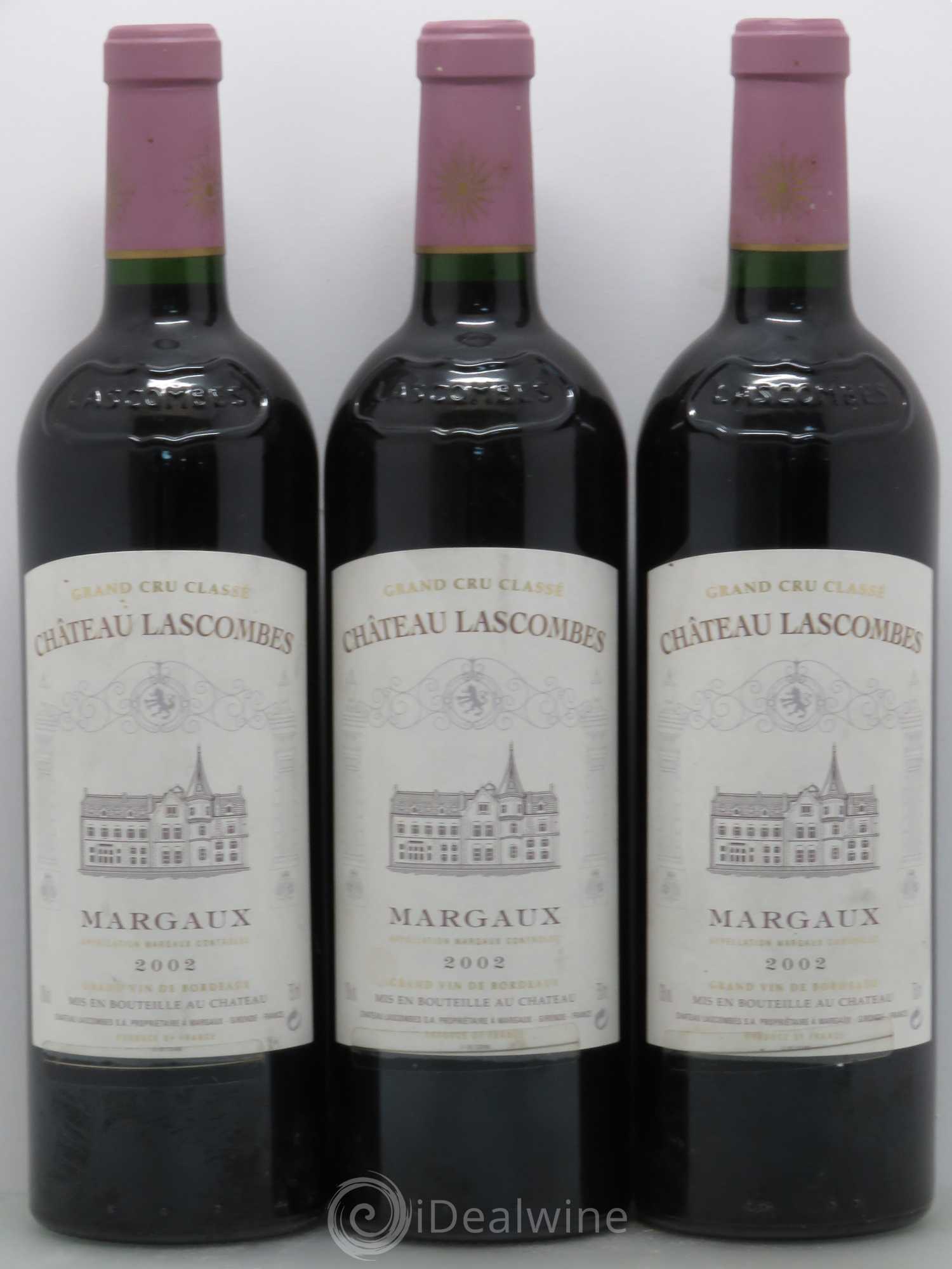 Château Lascombes 2ème Grand Cru Classé 2002 - Lot de 3 bouteilles - 0