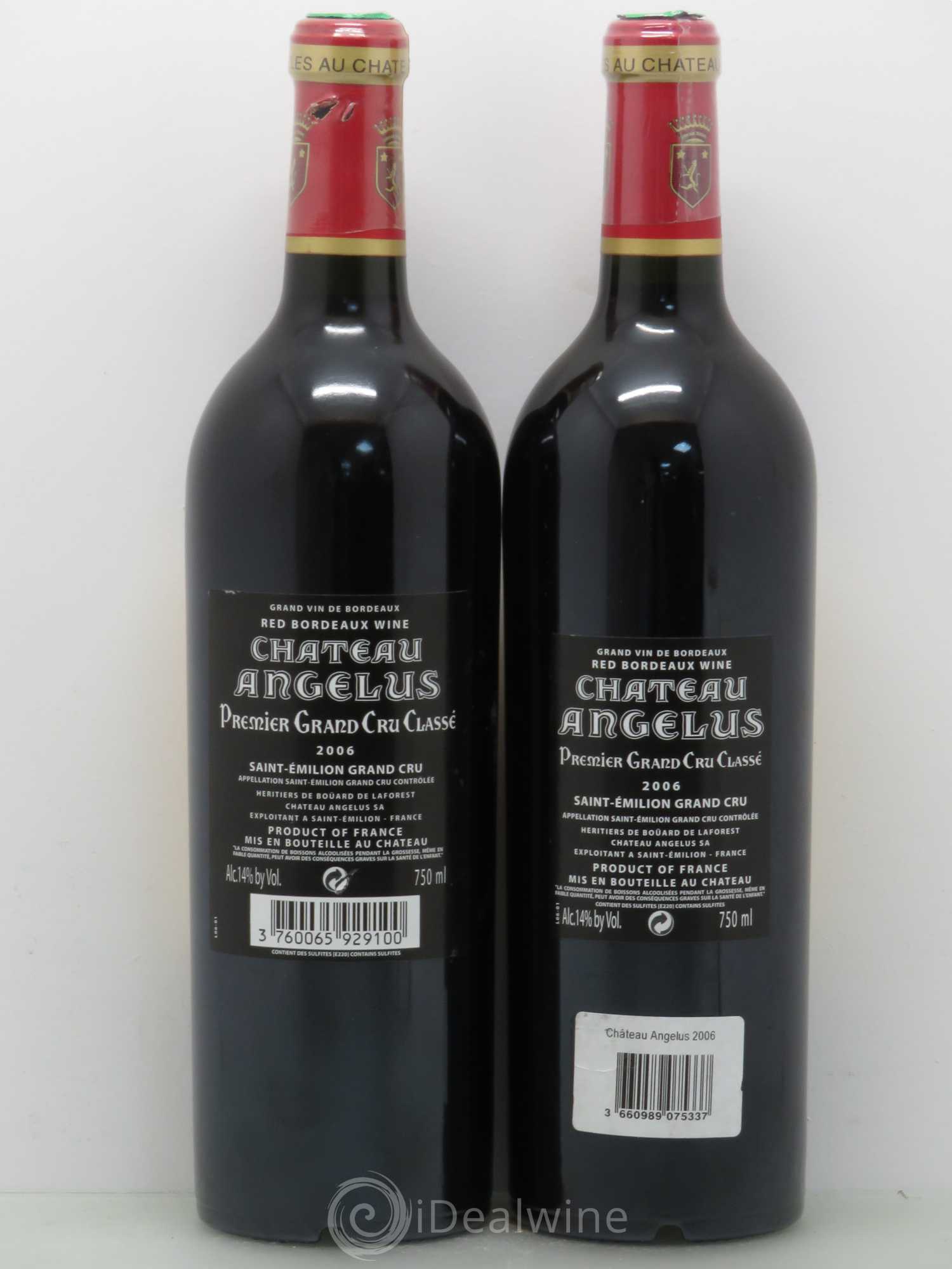 Château Angélus 1er Grand Cru Classé A 2006 - Lot de 2 bouteilles - 1