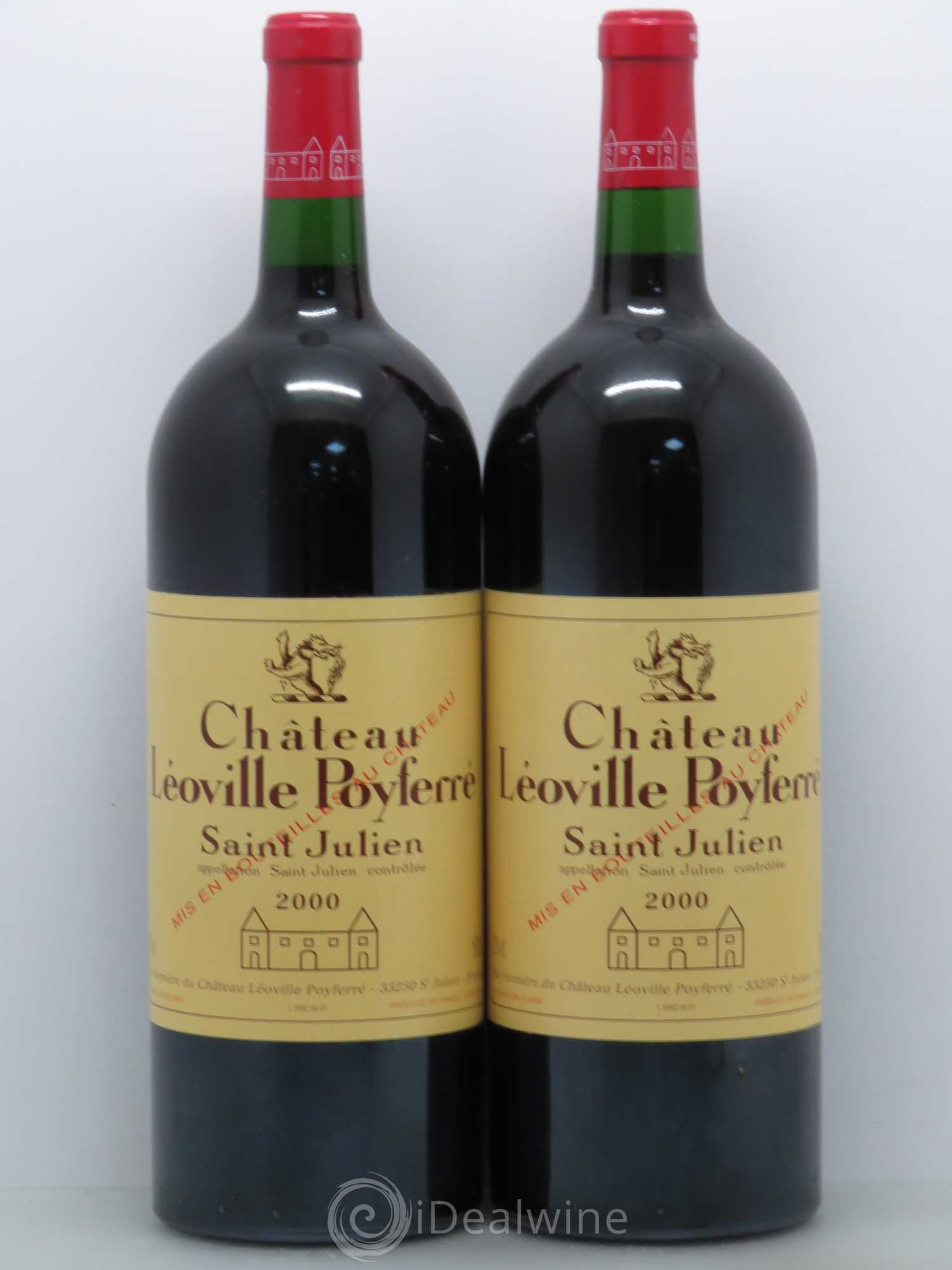 Château Léoville Poyferré 2ème Grand Cru Classé 2000 - Lot de 2 magnums - 0