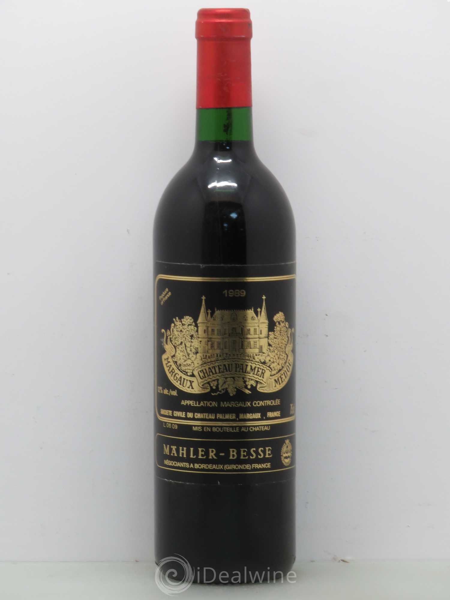 Château Palmer 3ème Grand Cru Classé 1989 - Lot de 1 bouteille - 0